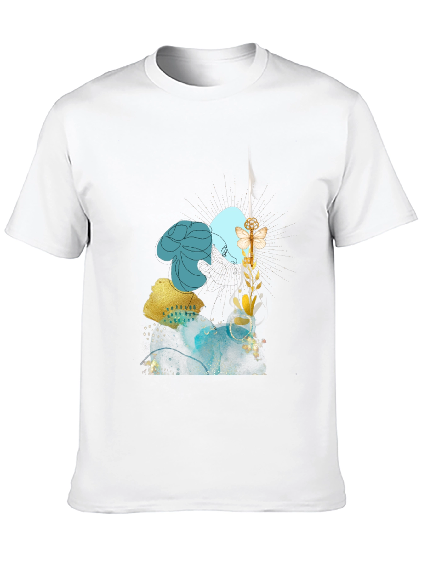 Abstract Art Graphic Black Tee