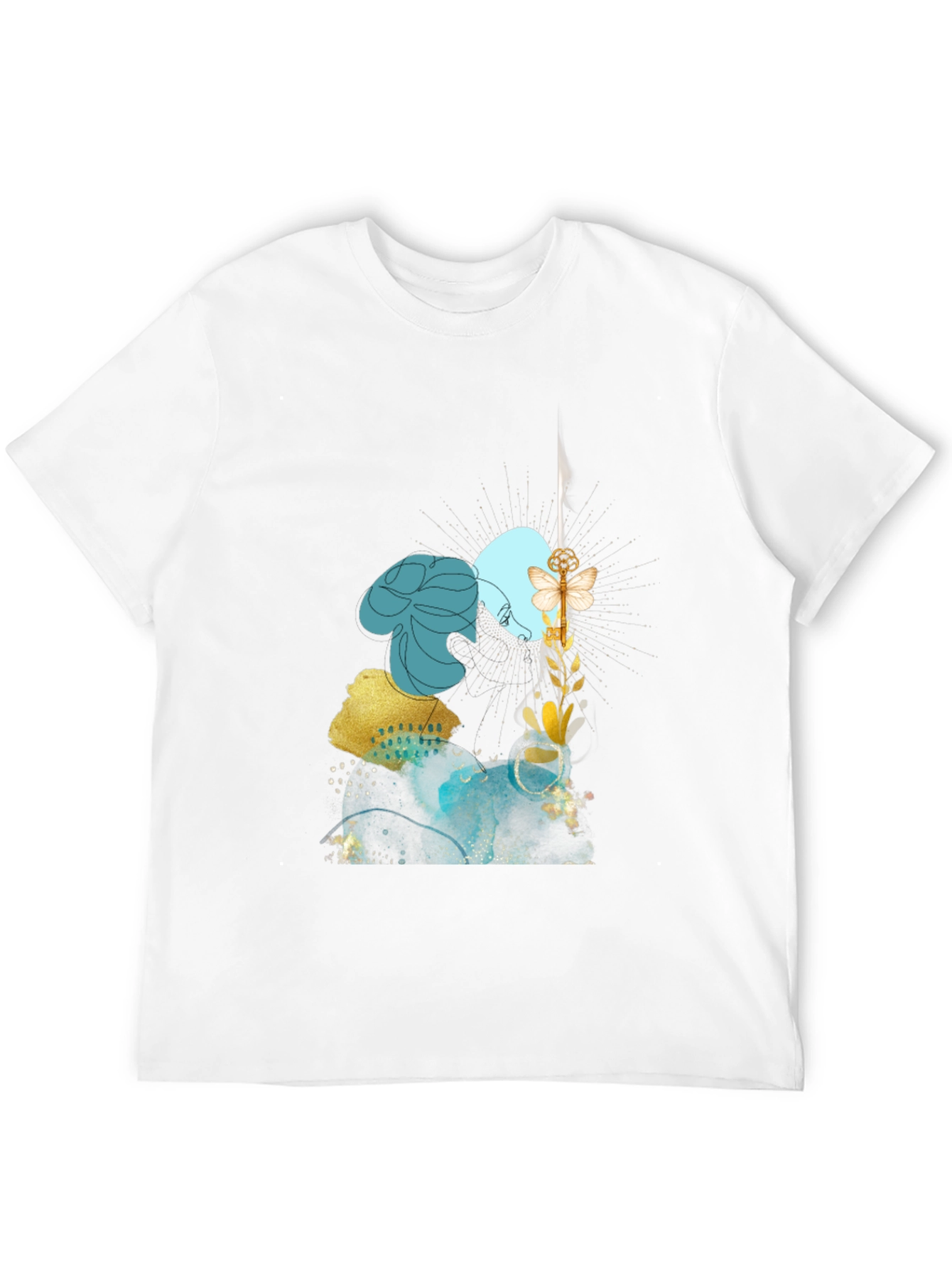 Abstract Art Graphic Black Tee