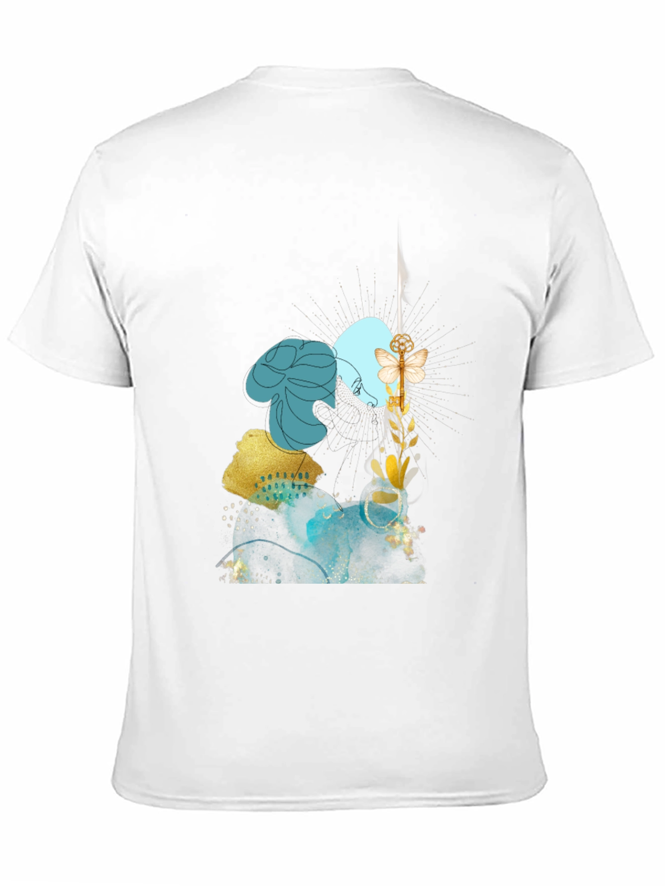 Abstract Art Graphic Black Tee