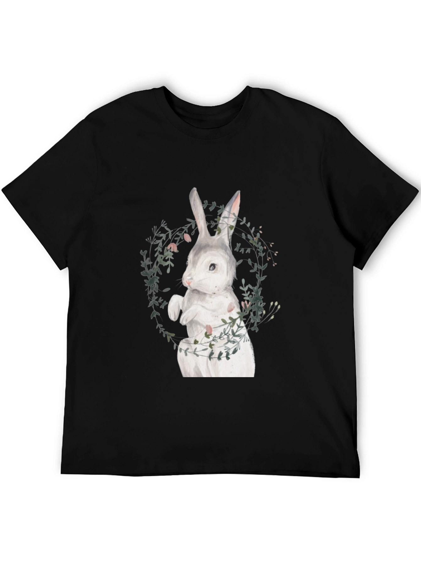 Bunny & Floral Wreath Graphic Tee