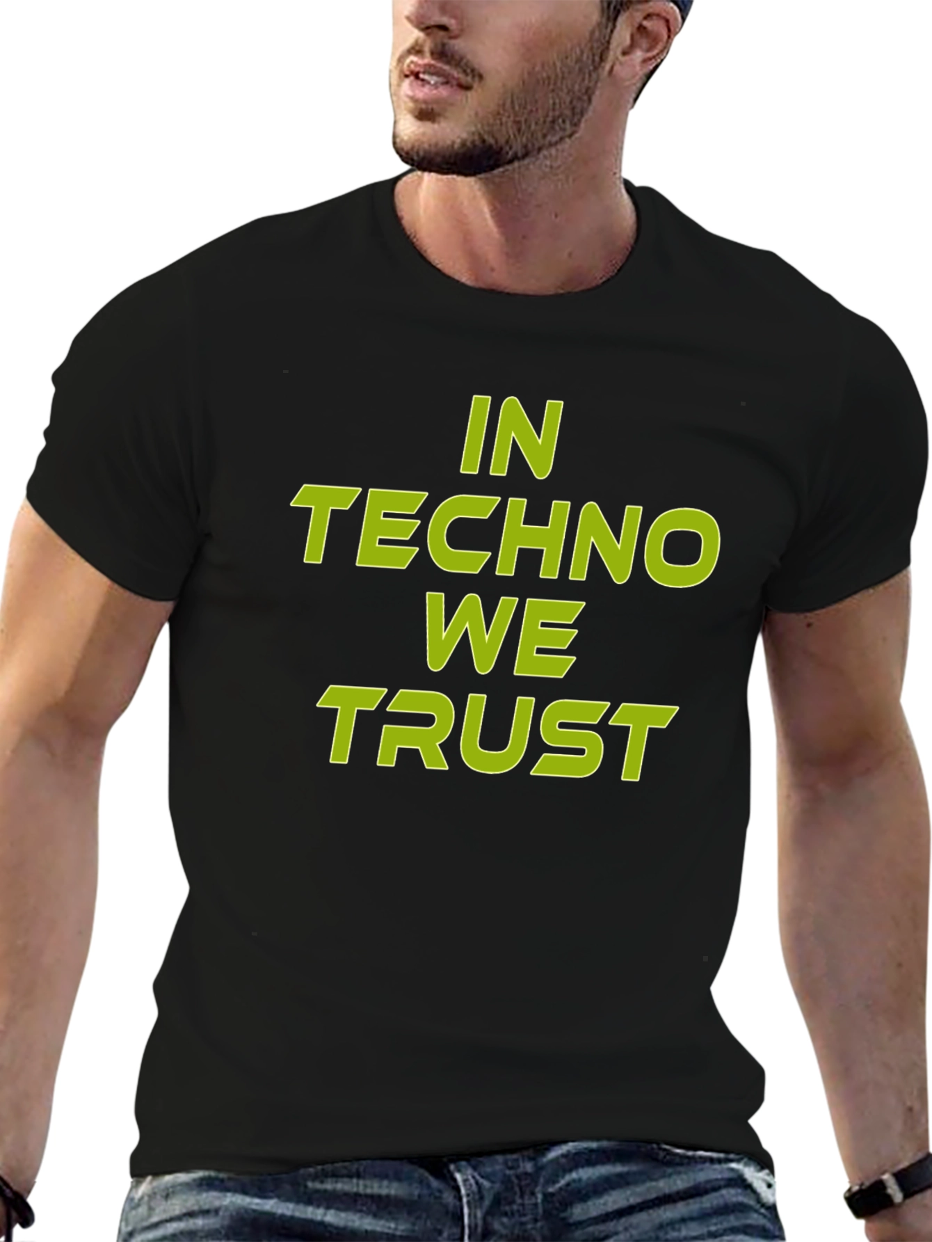 In Techno We Trust Graphic Tee