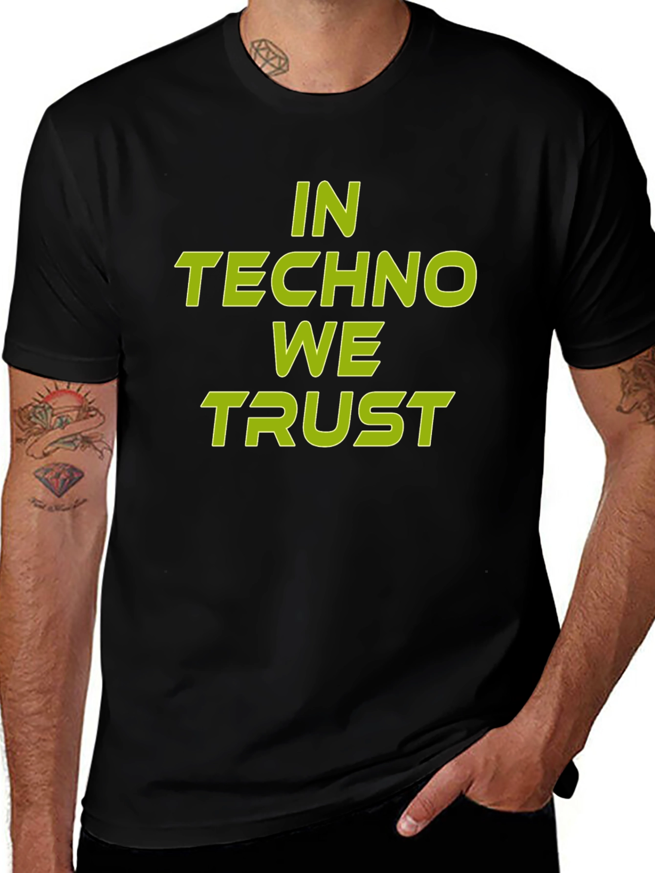 In Techno We Trust Graphic Tee