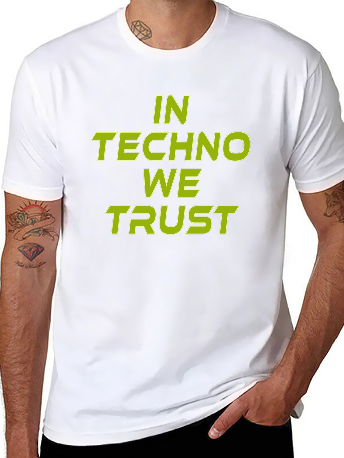 In Techno We Trust Graphic Tee