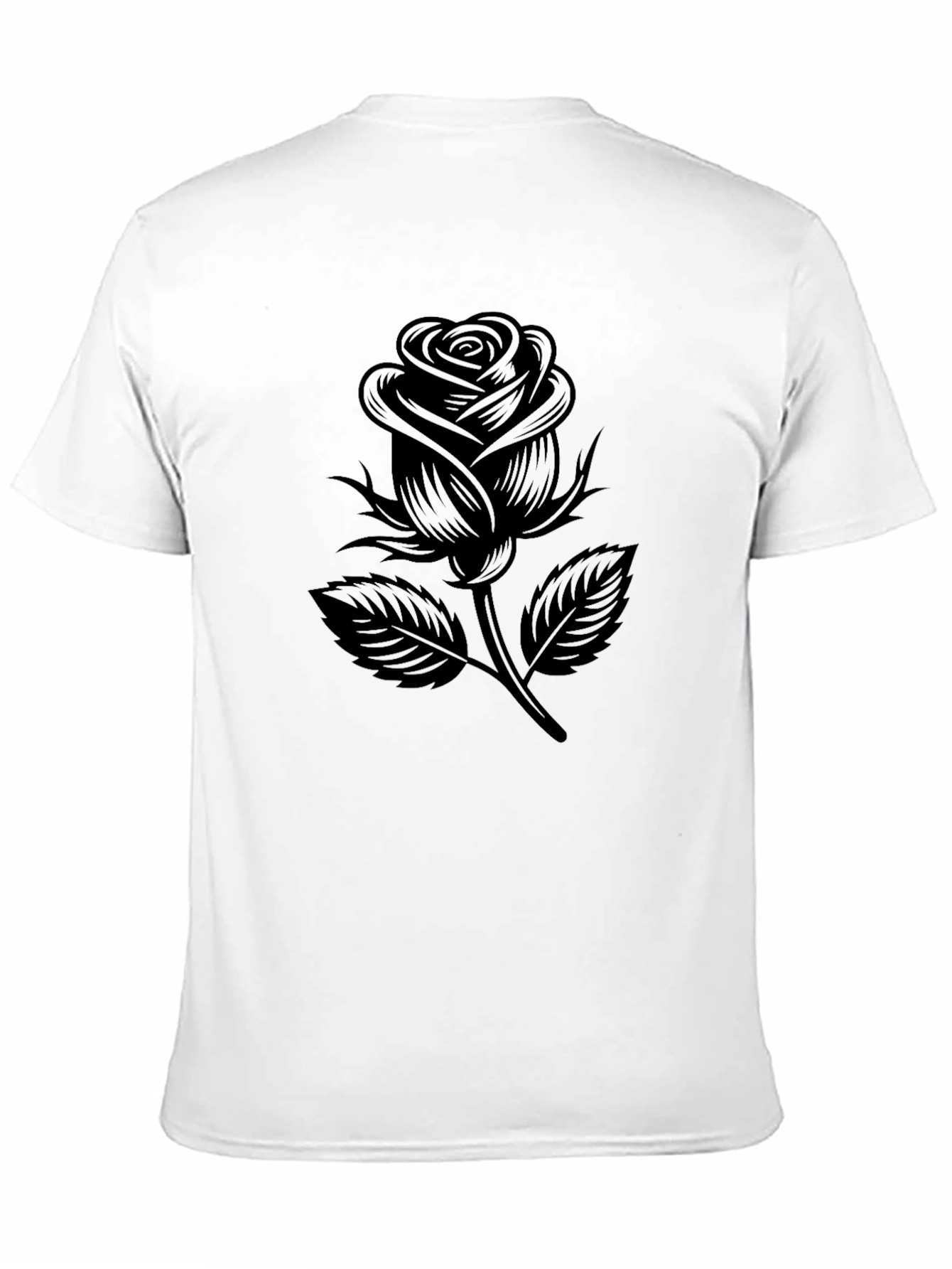 Black Rose Graphic T-Shirt - Menswear