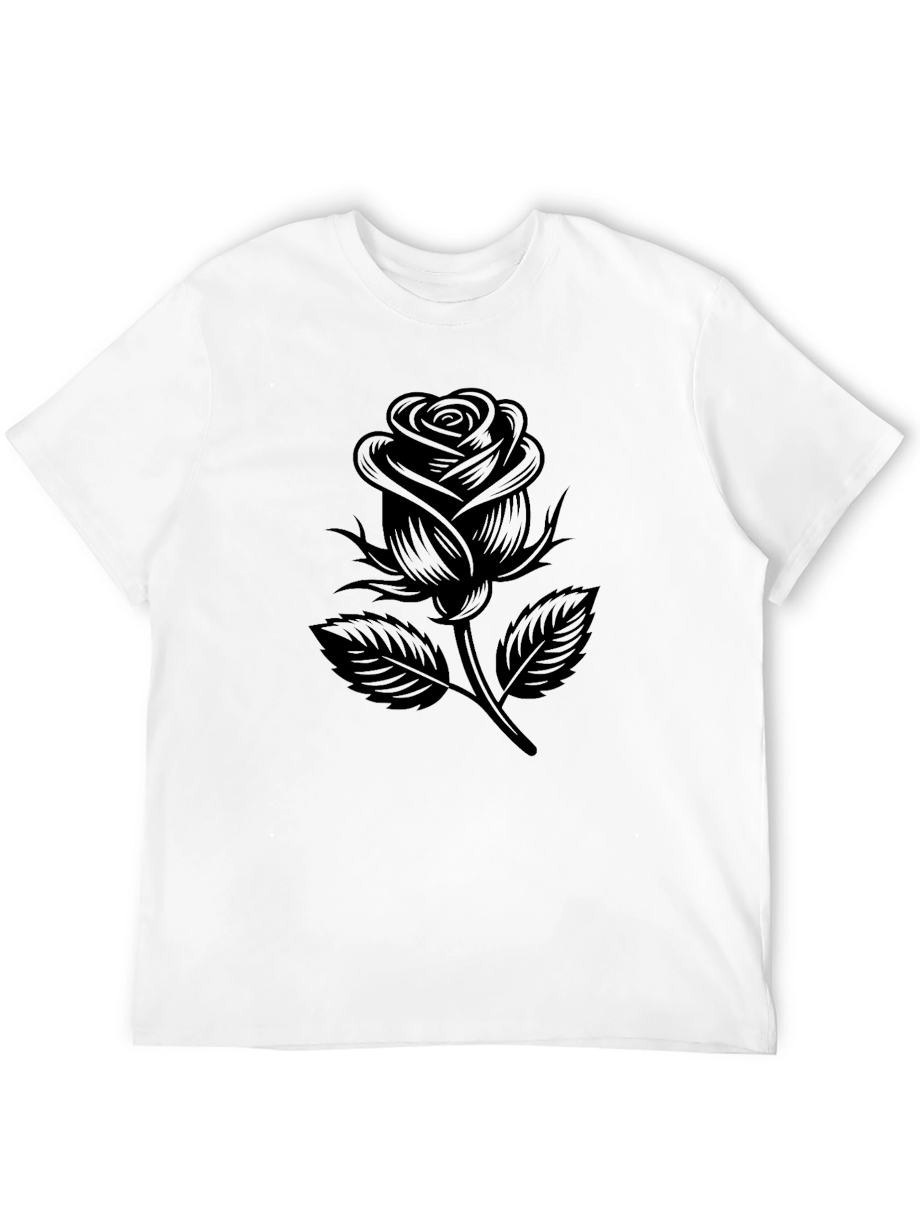 Black Rose Graphic T-Shirt - Menswear
