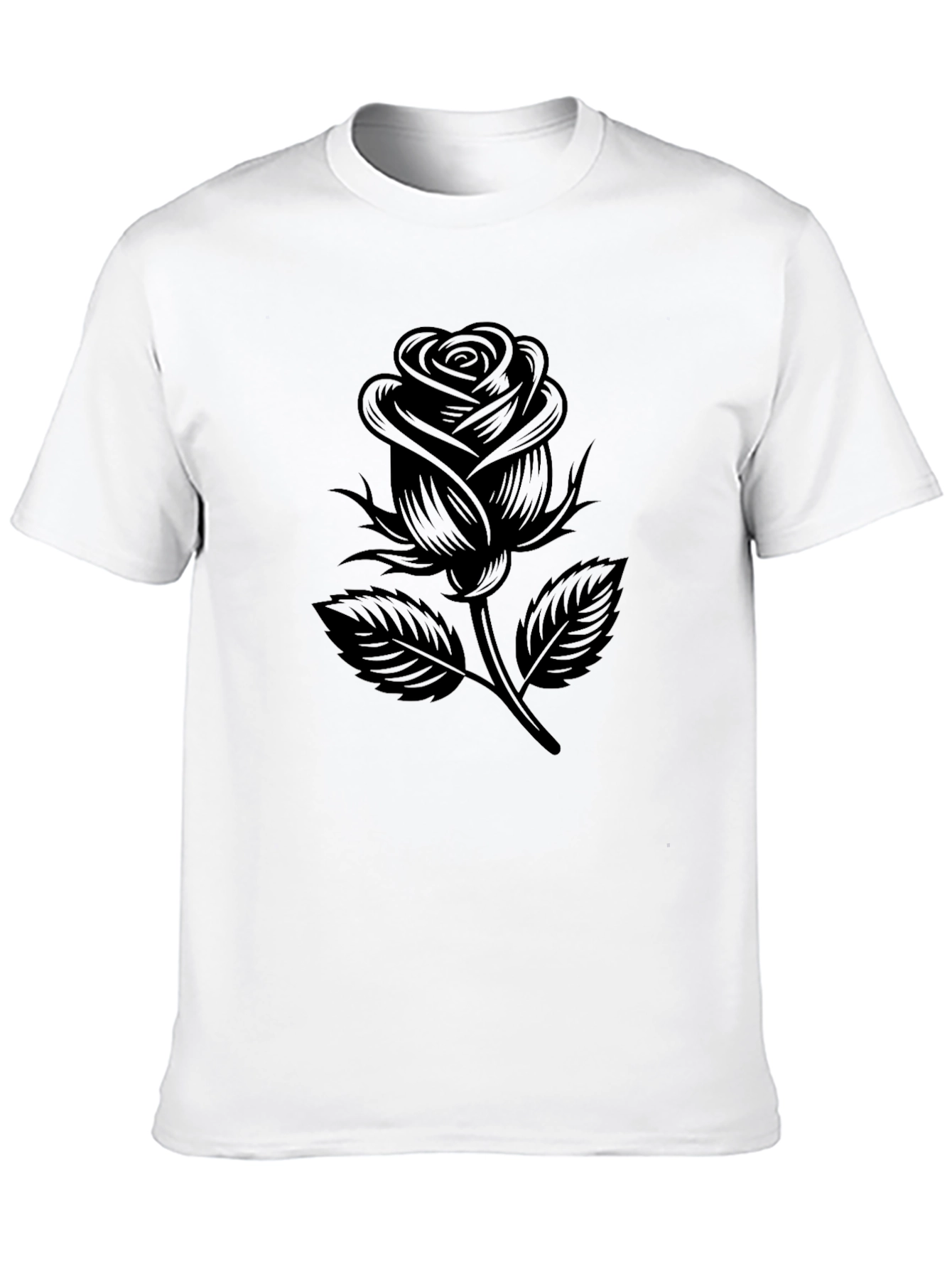 Black Rose Graphic T-Shirt - Menswear