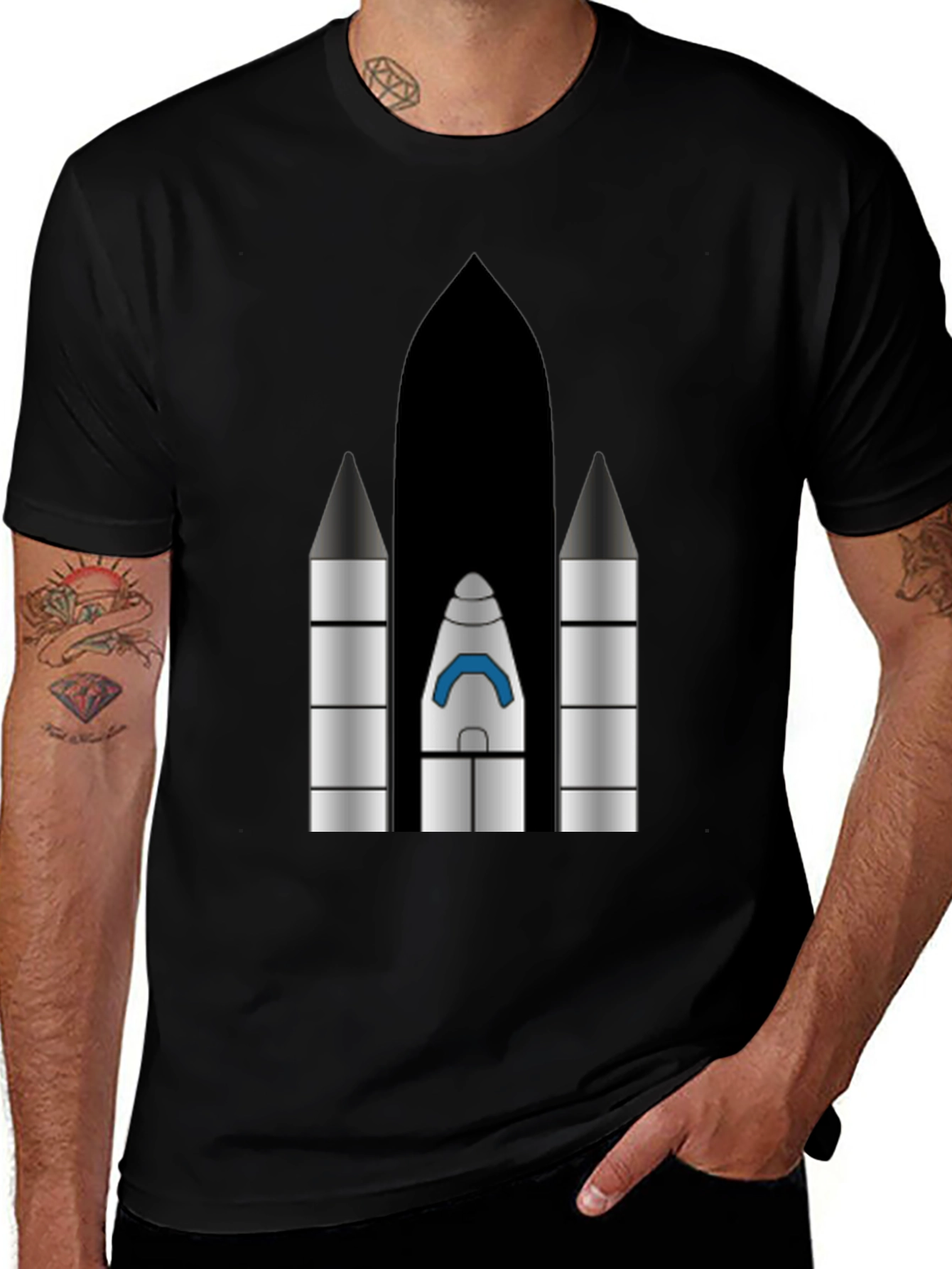 Rocket Graphic T-Shirt - Space Launch Apparel
