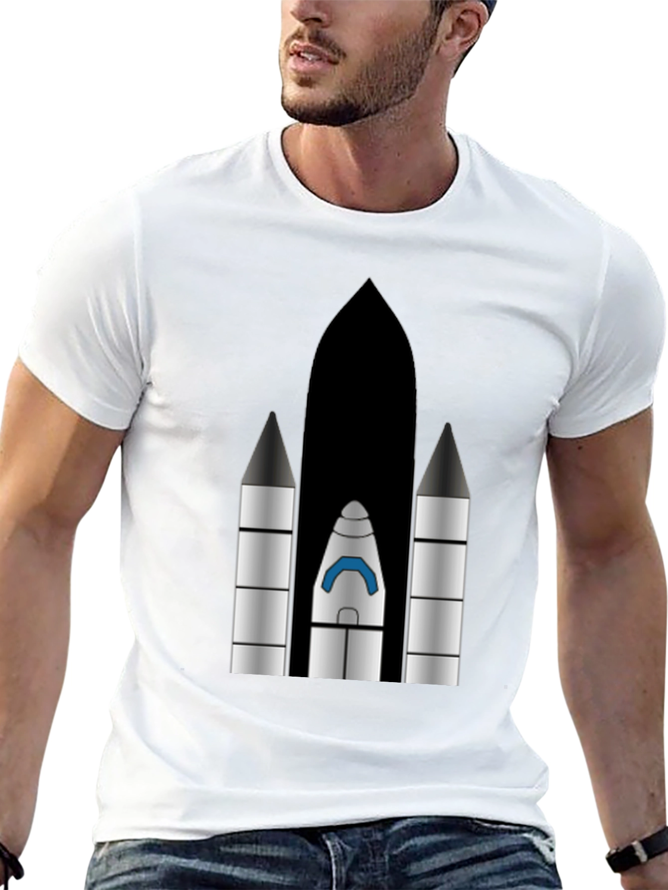 Rocket Graphic T-Shirt - Space Launch Apparel