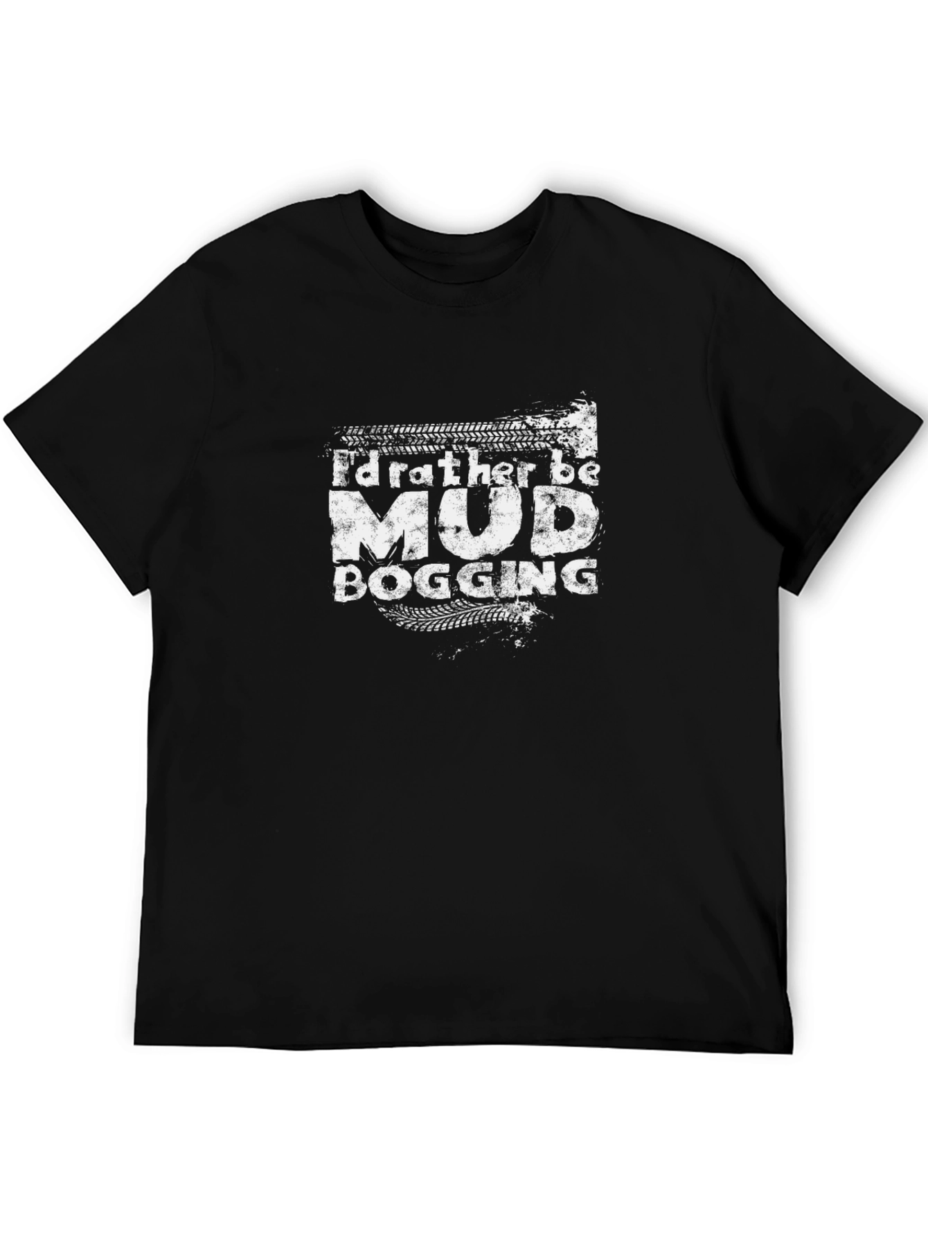 Mud Bogging Black Graphic T-Shirt
