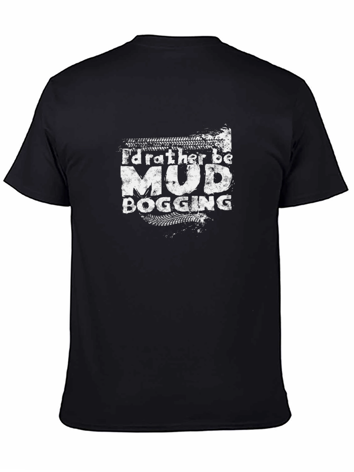 Mud Bogging Black Graphic T-Shirt