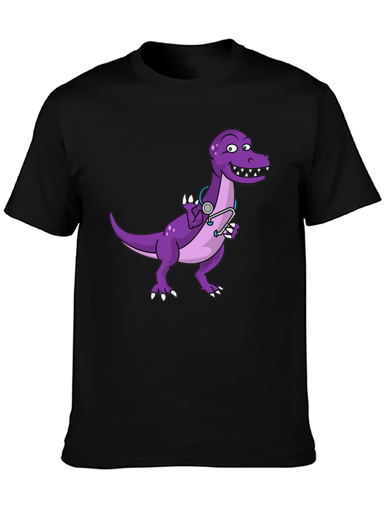 Dino Doctor T-Shirt - Cute Purple Dinosaur Tee