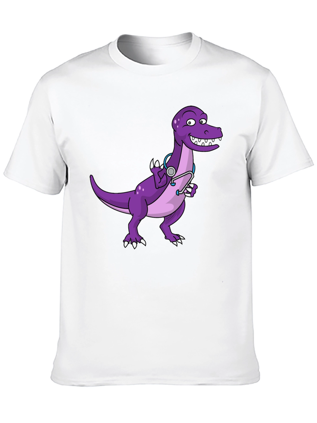 Dino Doctor T-Shirt - Cute Purple Dinosaur Tee