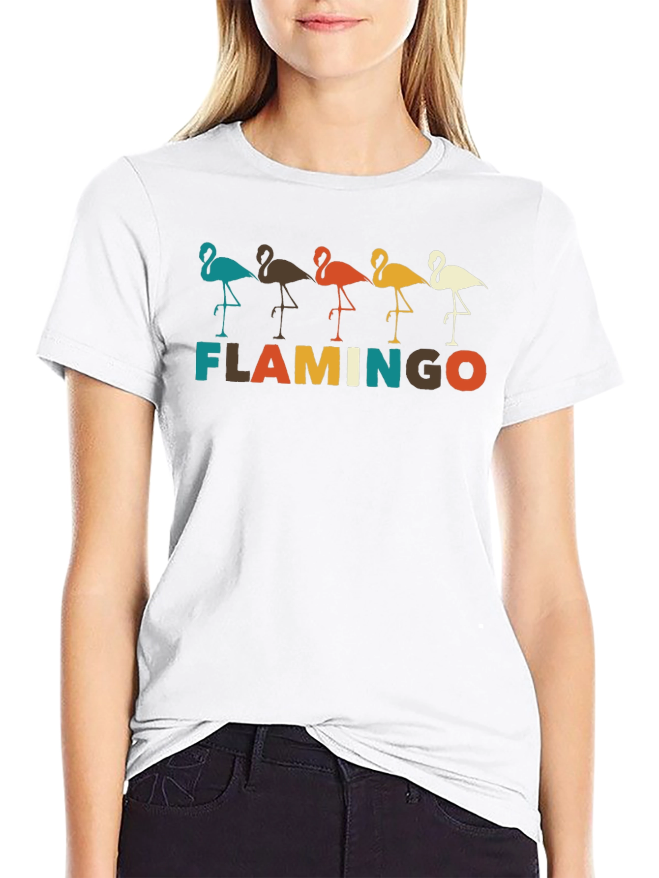 Retro Flamingo Graphic Tee