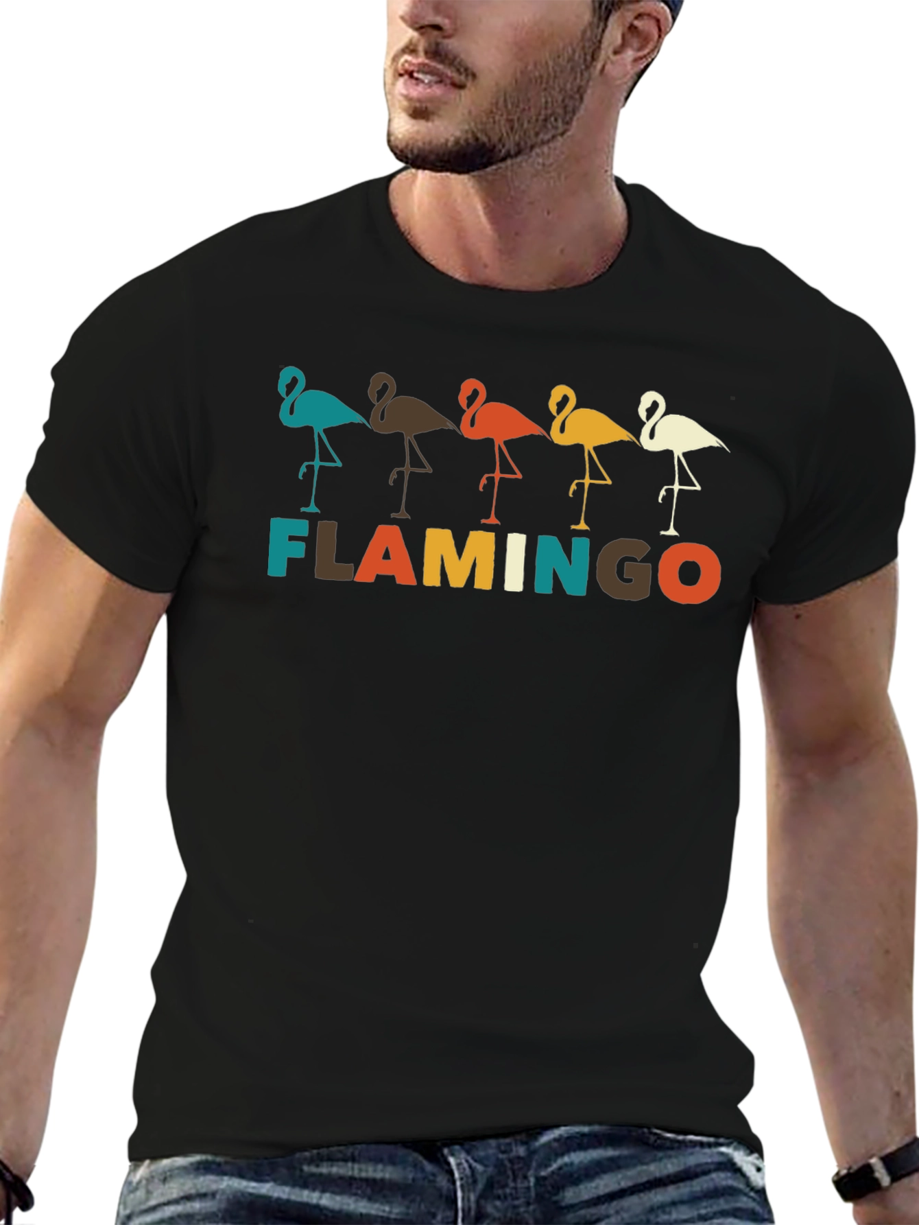 Retro Flamingo Graphic Tee