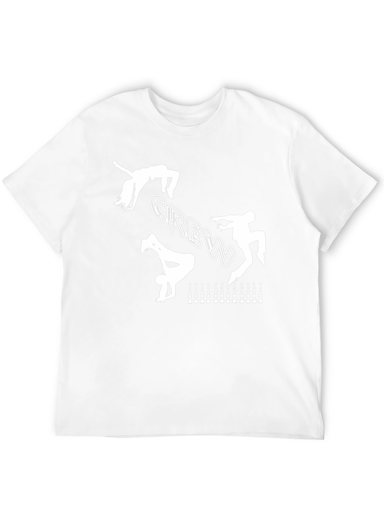 Black Crew Graphic Tee - Breakdance Design
