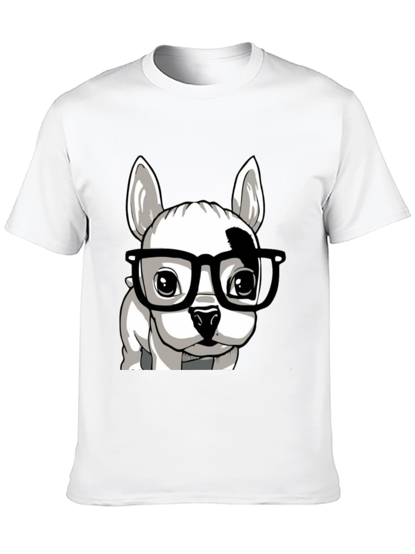 Dog with Glasses Graphic Tee - Stylish Unisex T-Shirt