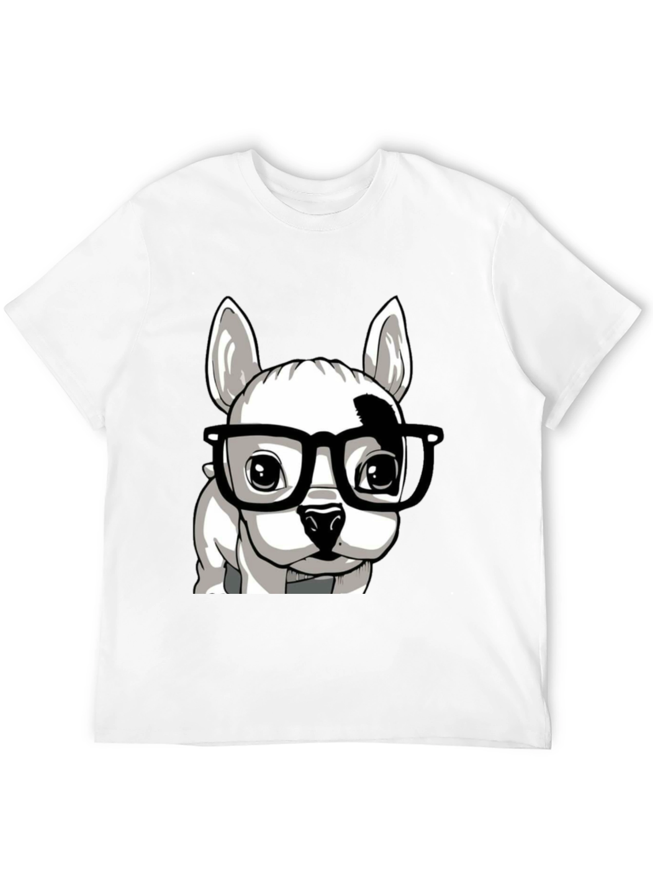 Dog with Glasses Graphic Tee - Stylish Unisex T-Shirt