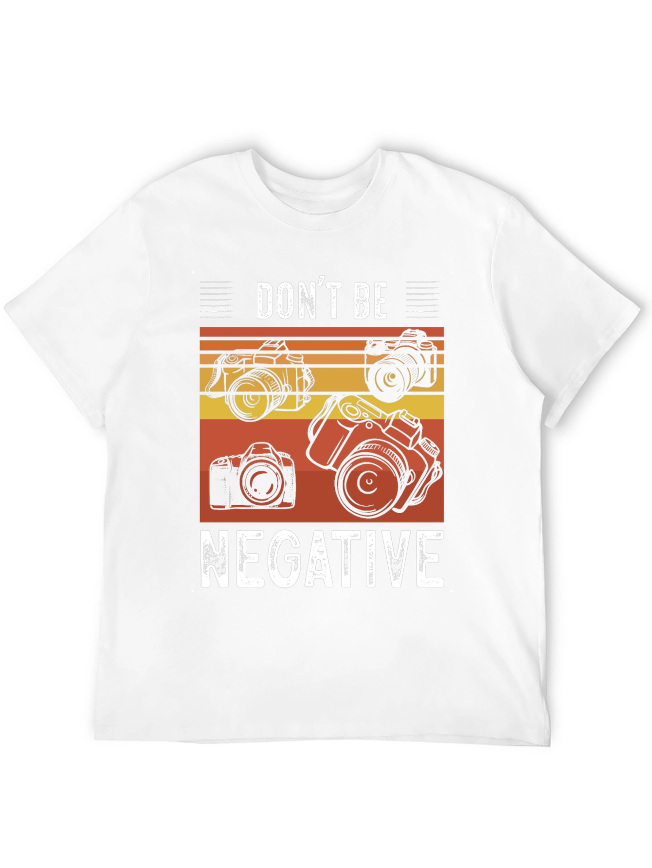 Dont Be Negative Camera Graphic Tee
