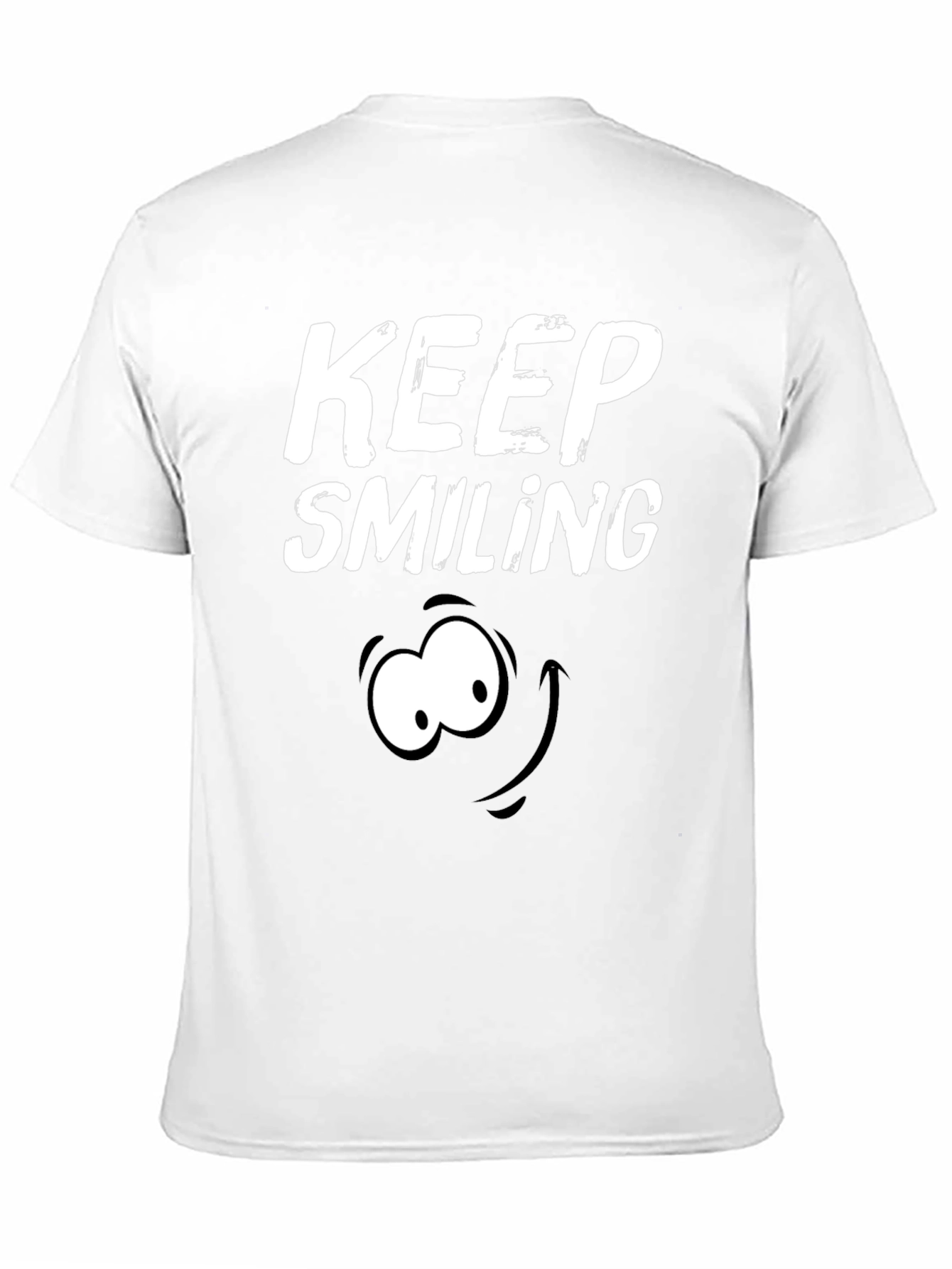 Keep Smiling Black Graphic T-Shirt