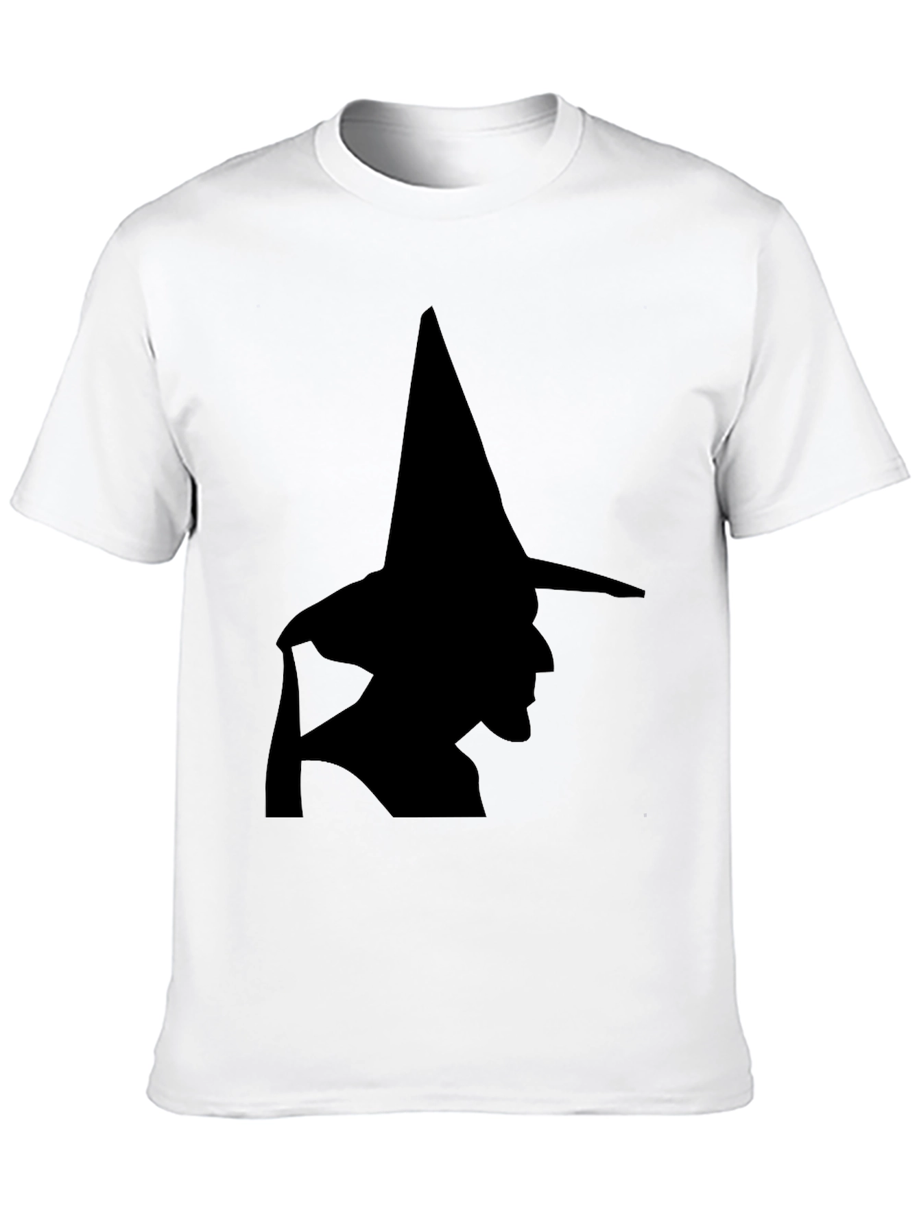 Witch Silhouette Black T-Shirt - Halloween Style