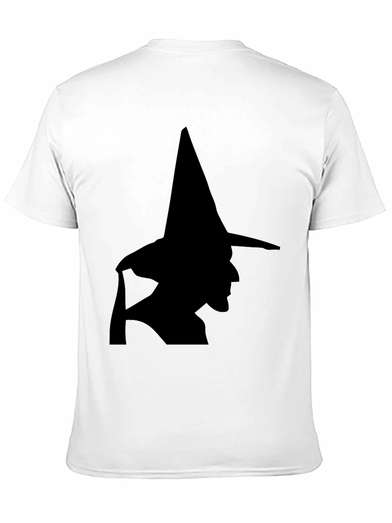 Witch Silhouette Black T-Shirt - Halloween Style