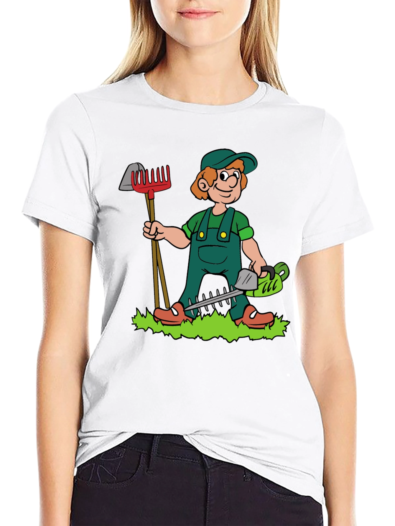 Gardener Cartoon T-Shirt