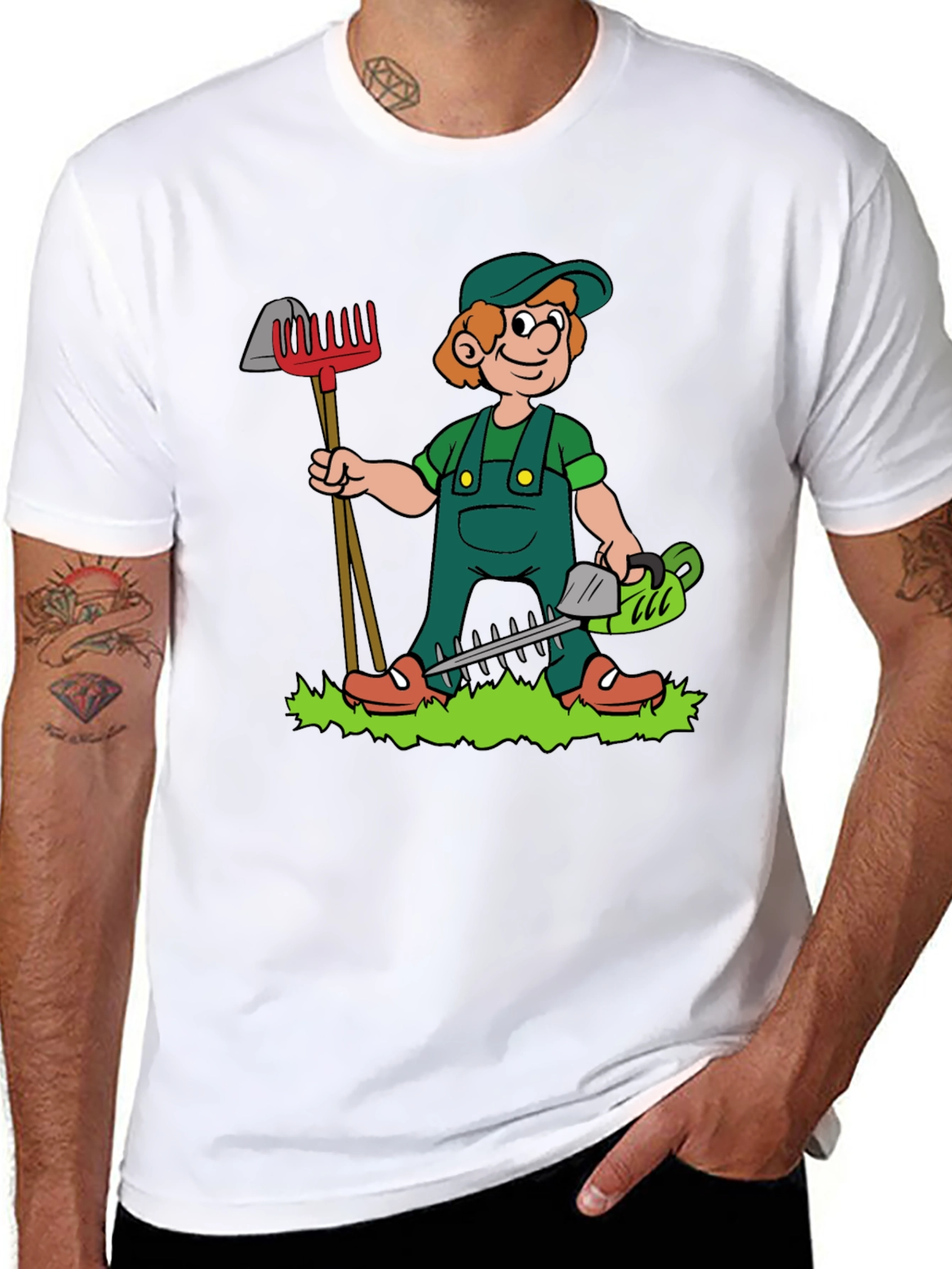 Gardener Cartoon T-Shirt