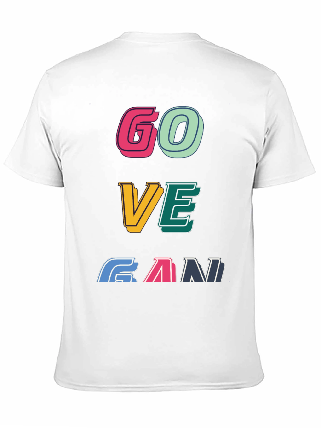 Go Vegan Graphic Tee - Unisex Black T-Shirt