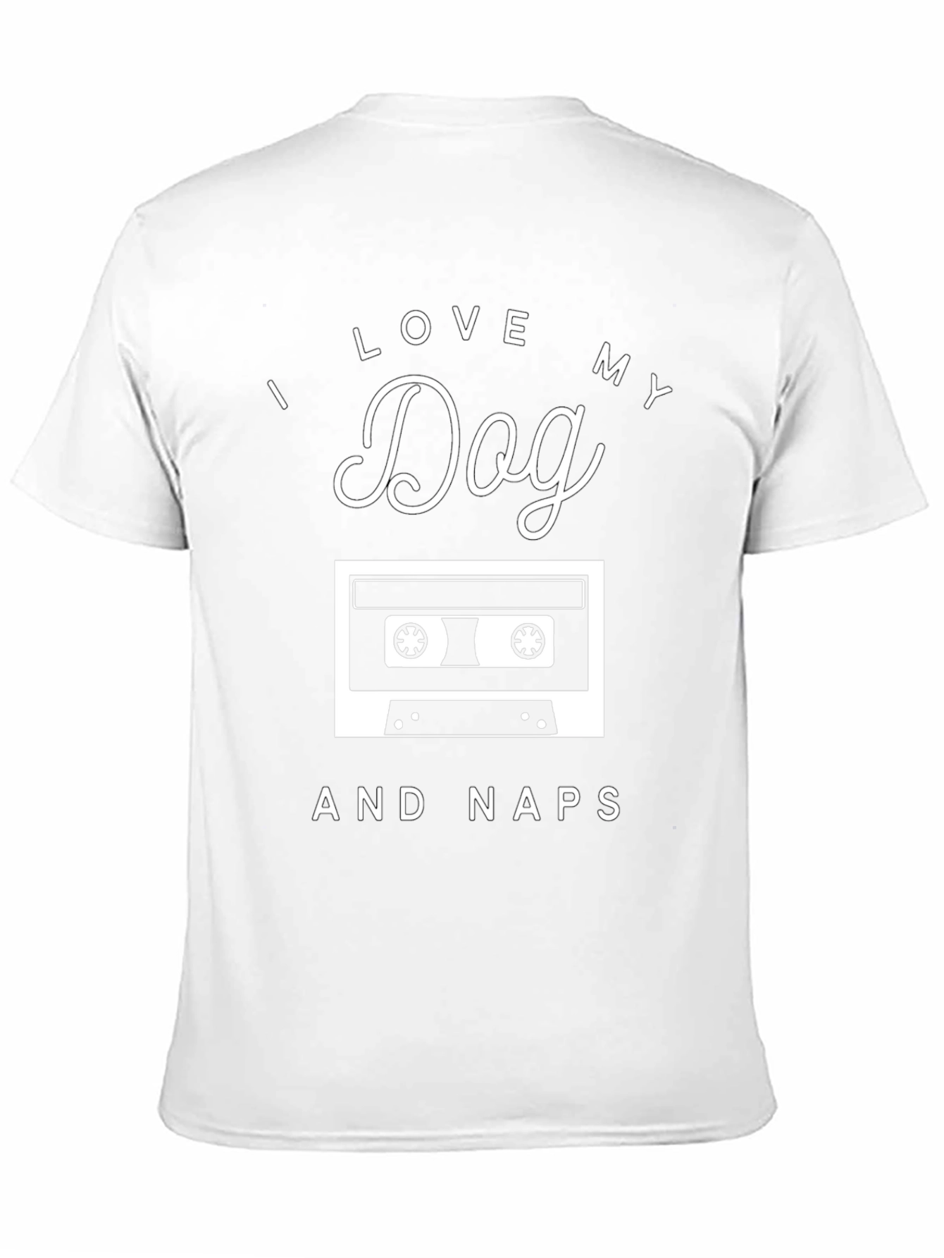 I Love My Dog and Naps Black T-Shirt