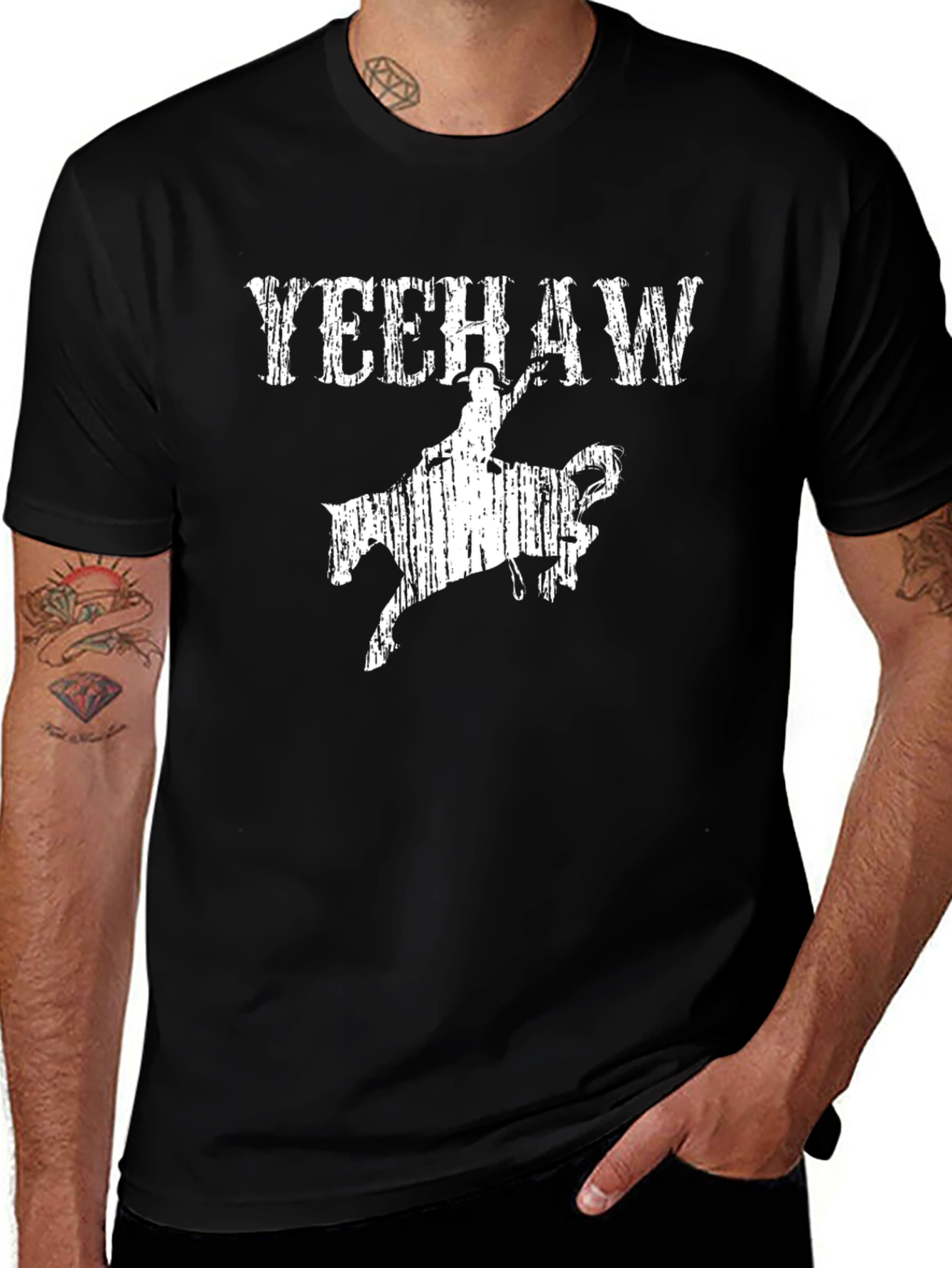 Yeehaw Rodeo Graphic Tee - Cowboy T-Shirt