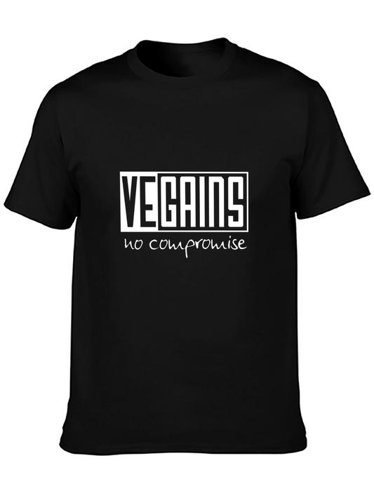 Vegains No Compromise Black T-Shirt