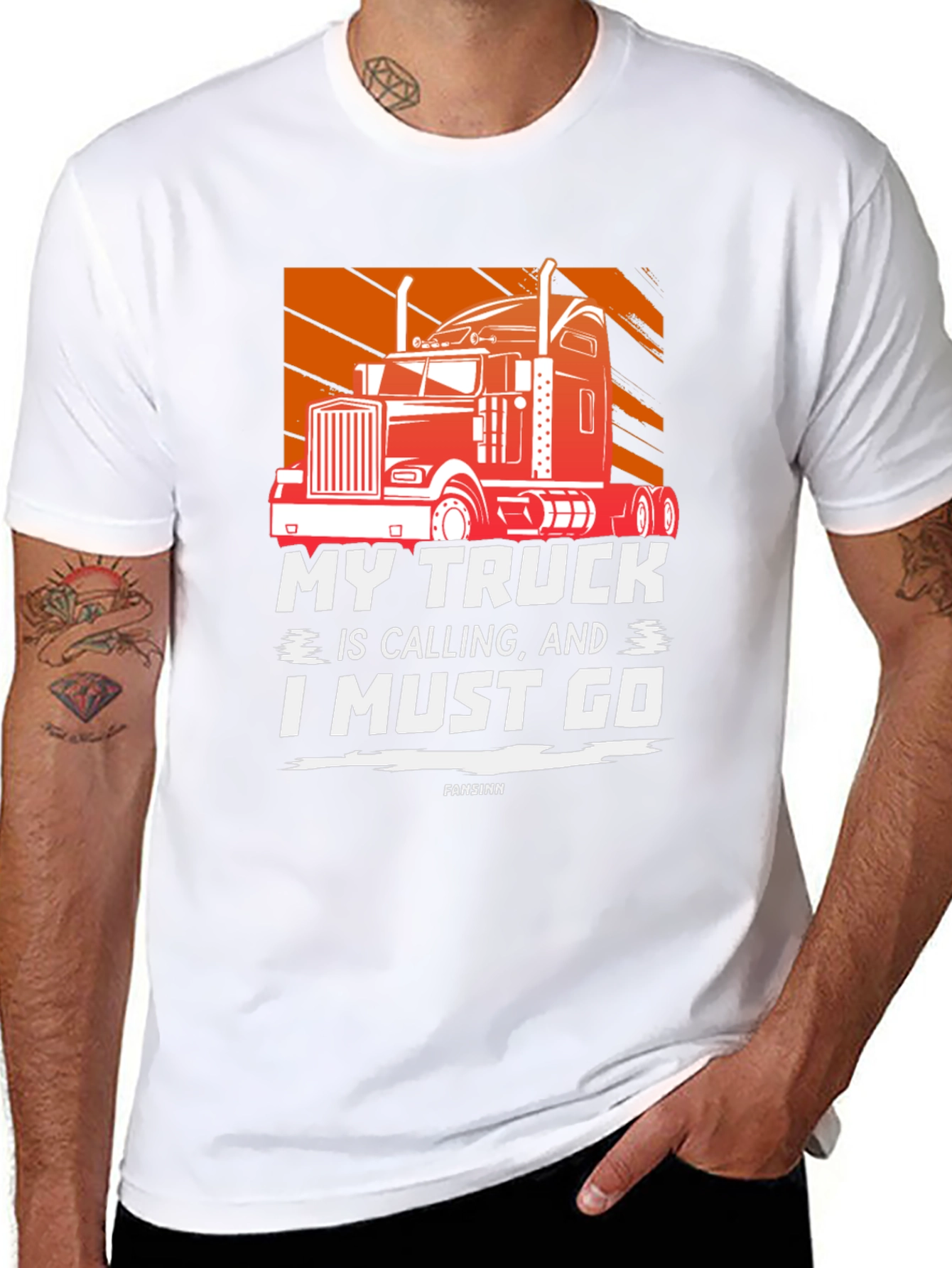 My Truck is Calling Mens Graphic T-Shirt