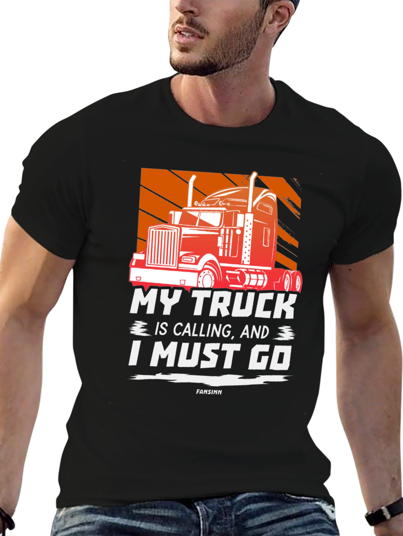 My Truck is Calling Mens Graphic T-Shirt