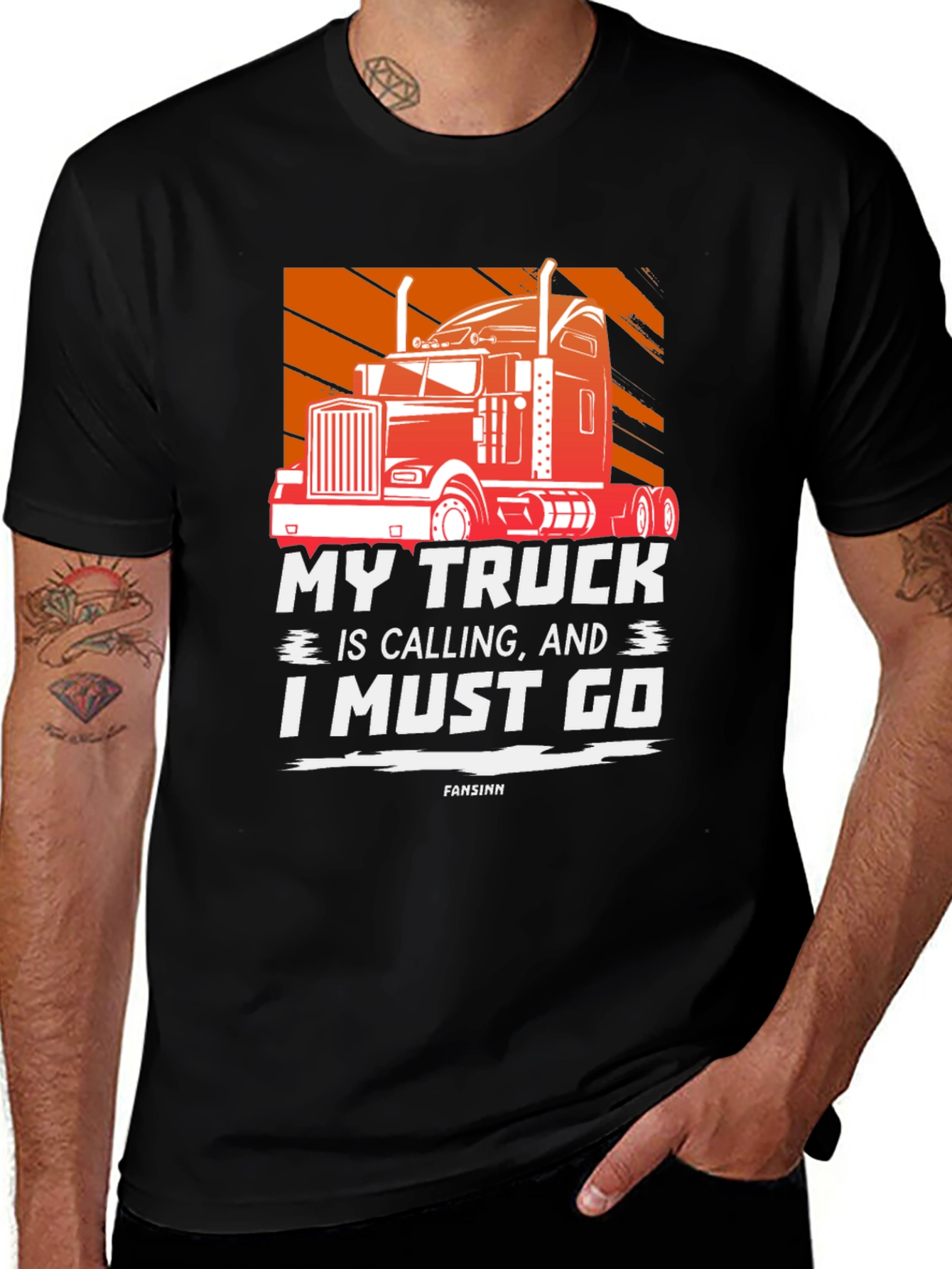 My Truck is Calling Mens Graphic T-Shirt