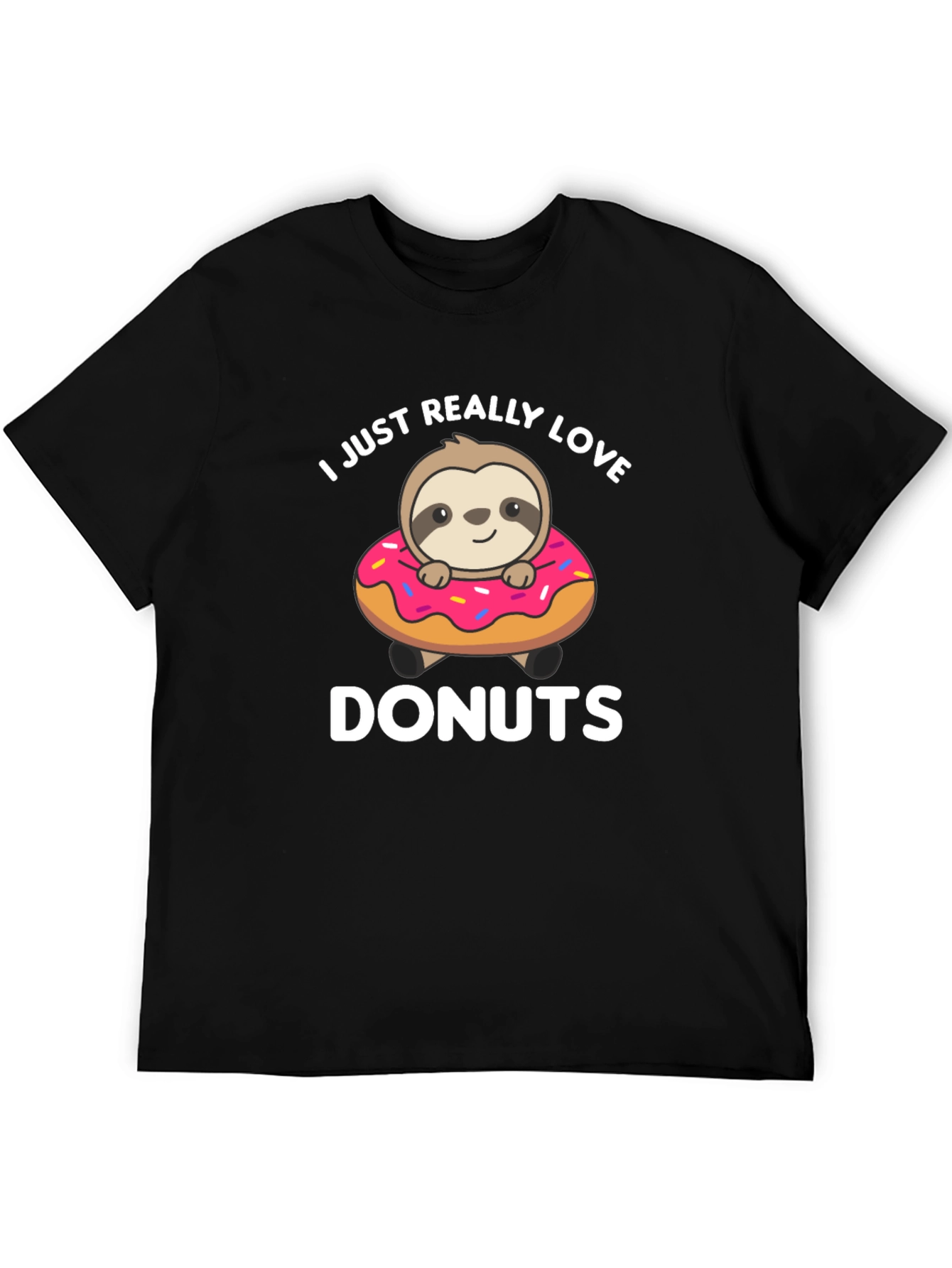 Sloth Donut Lover T-Shirt - Cute Graphic Tee