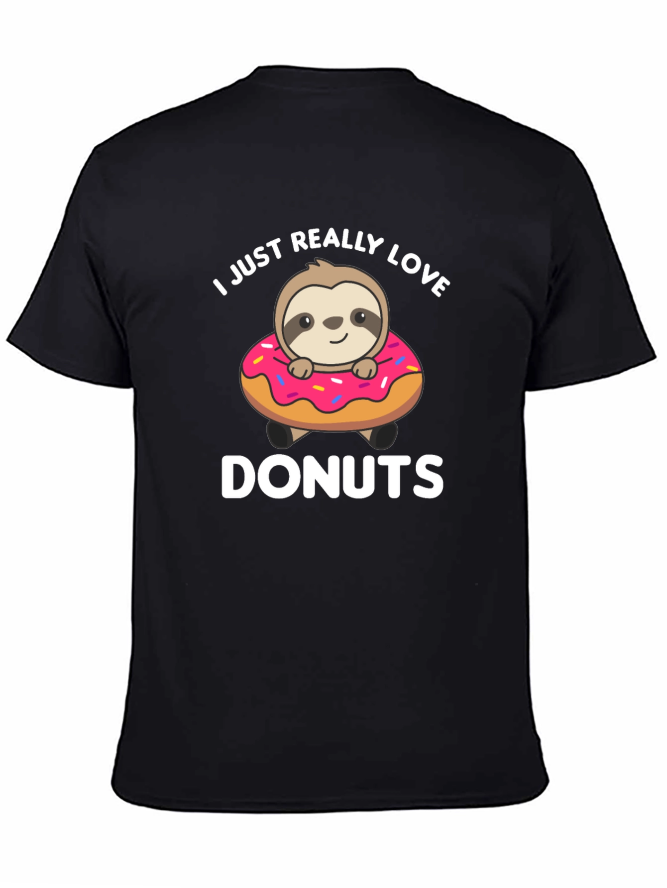 Sloth Donut Lover T-Shirt - Cute Graphic Tee