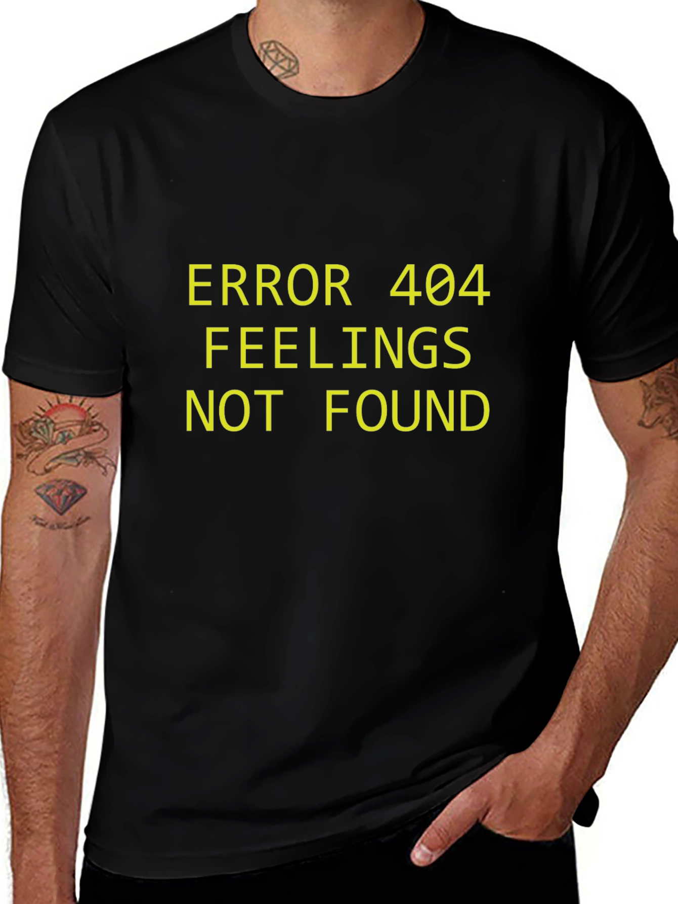 Error 404 Feelings Not Found Graphic Tee