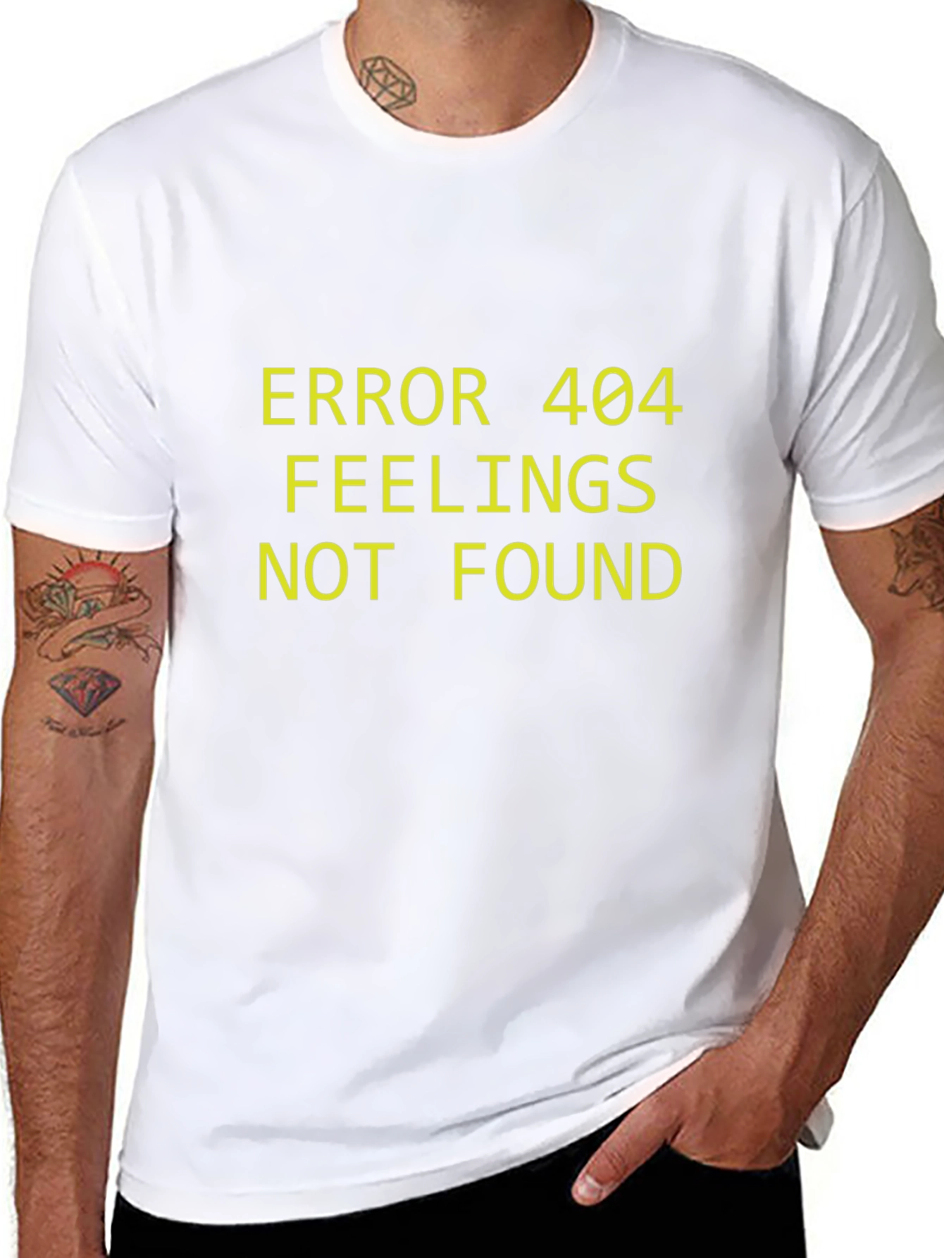 Error 404 Feelings Not Found Graphic Tee
