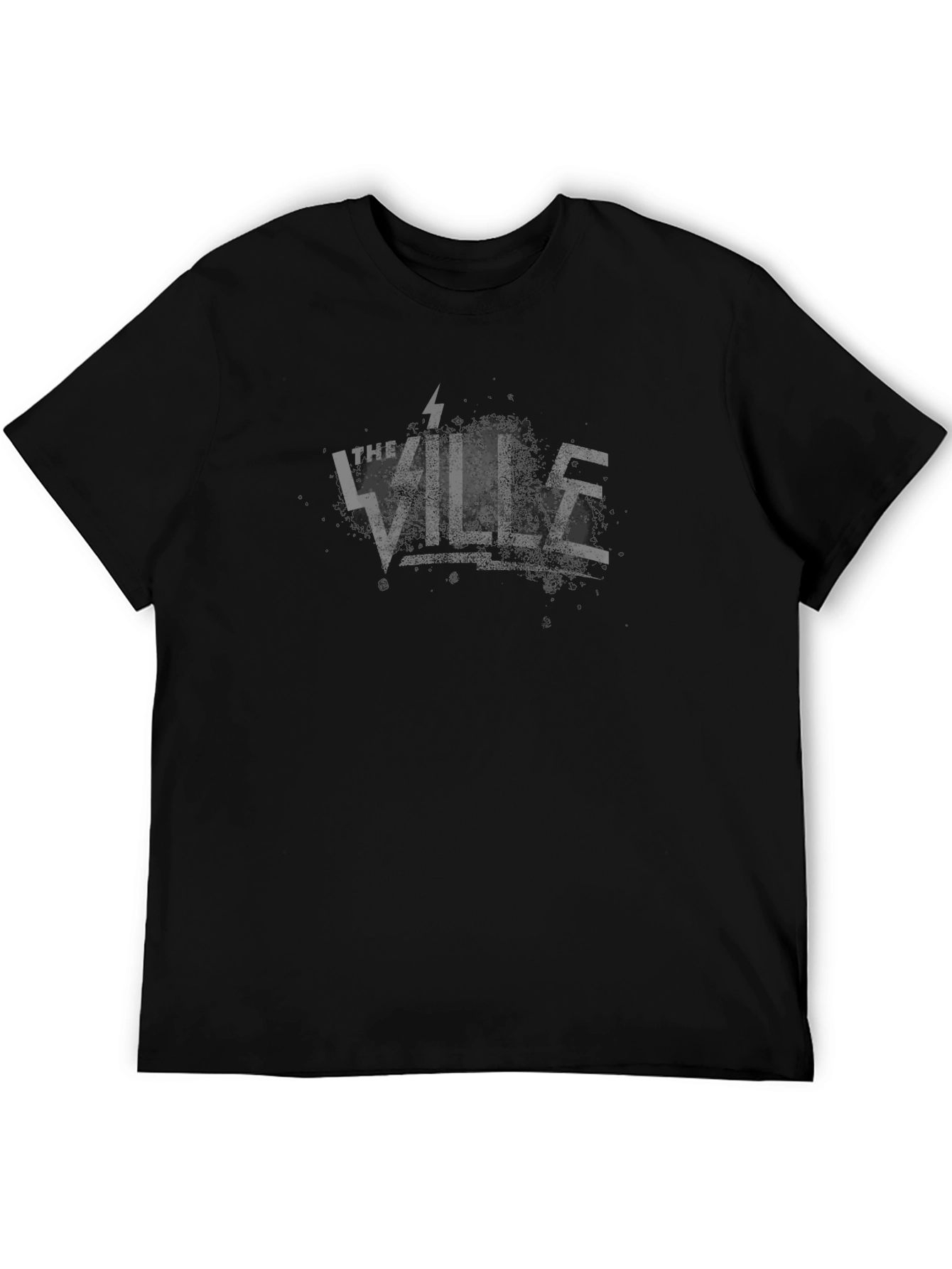 The Ville Graphic Tee - Black Cotton T-Shirt