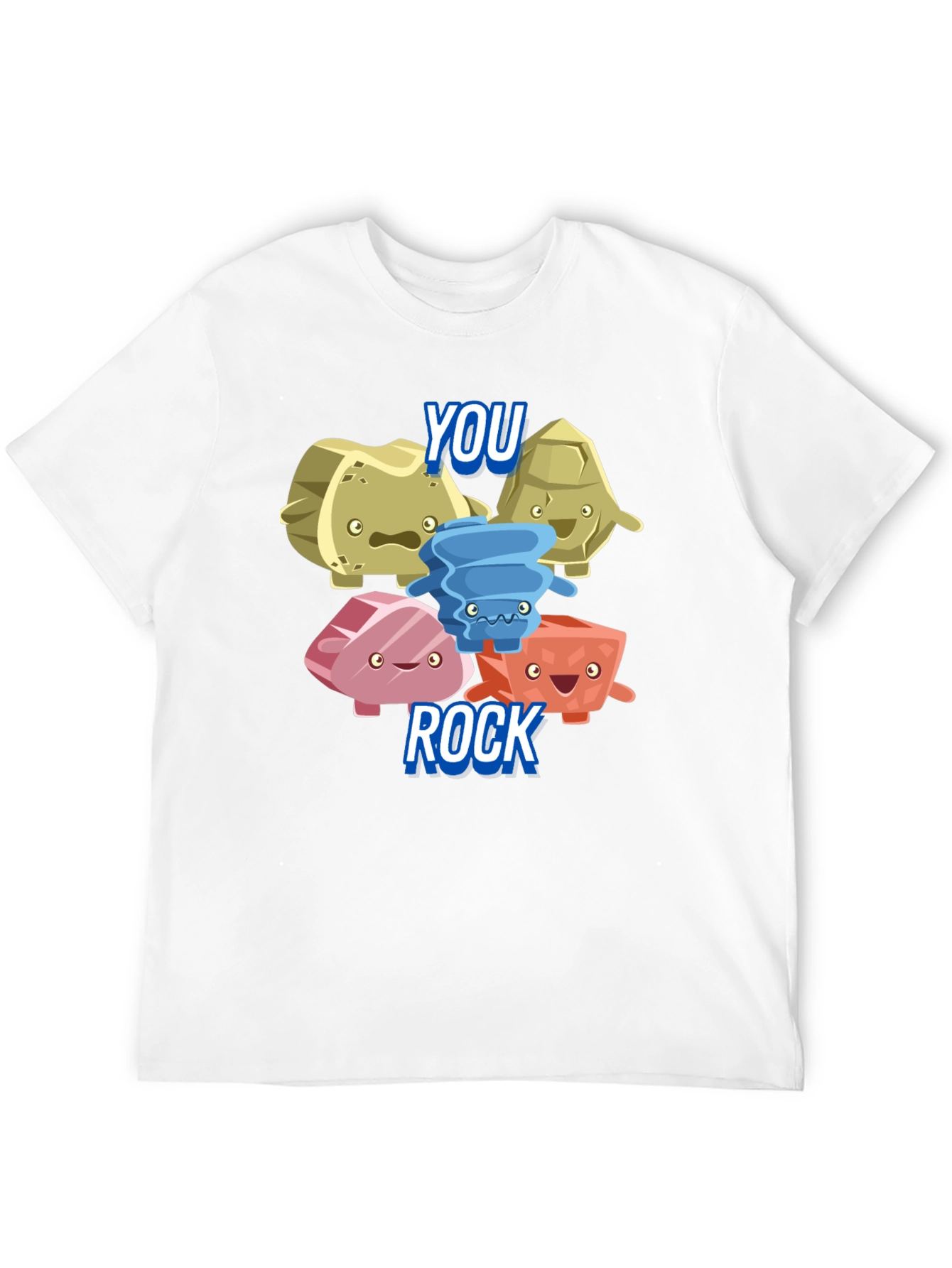 You Rock T-Shirt: Funny Cartoon Rocks Graphic Tee