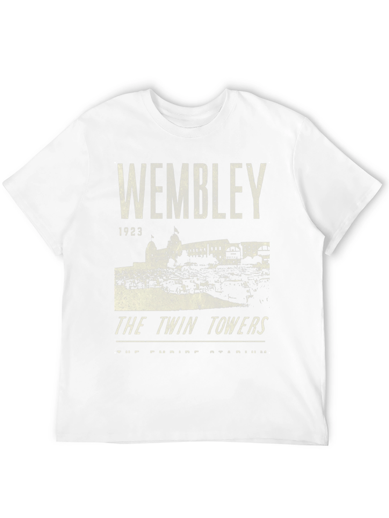Wembley 1923 Twin Towers Black Graphic T-Shirt
