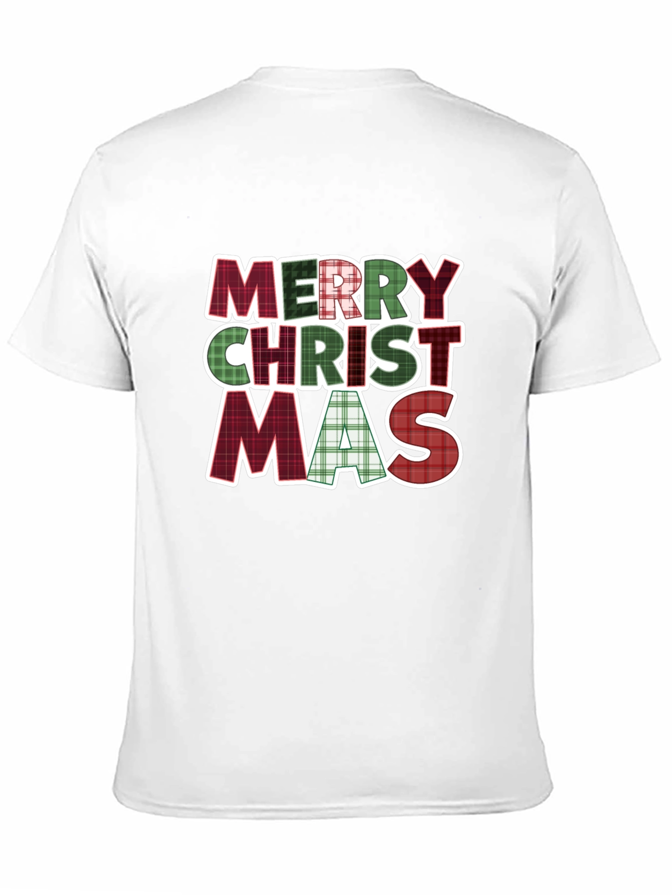 Merry Christmas Plaid T-Shirt