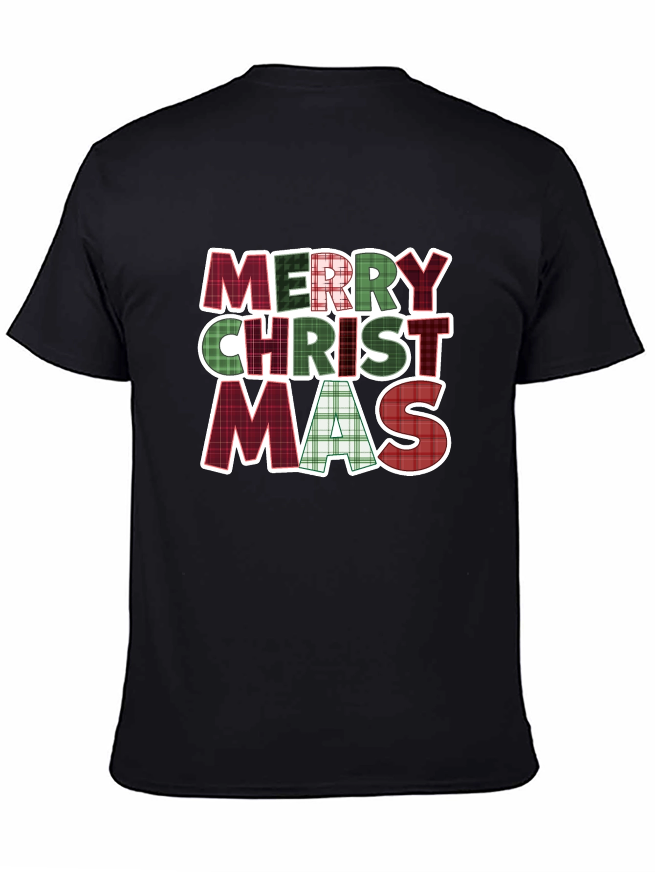 Merry Christmas Plaid T-Shirt