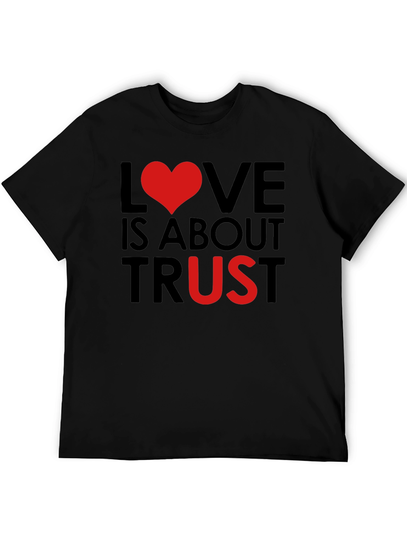 Love & Trust Graphic T-Shirt - Black