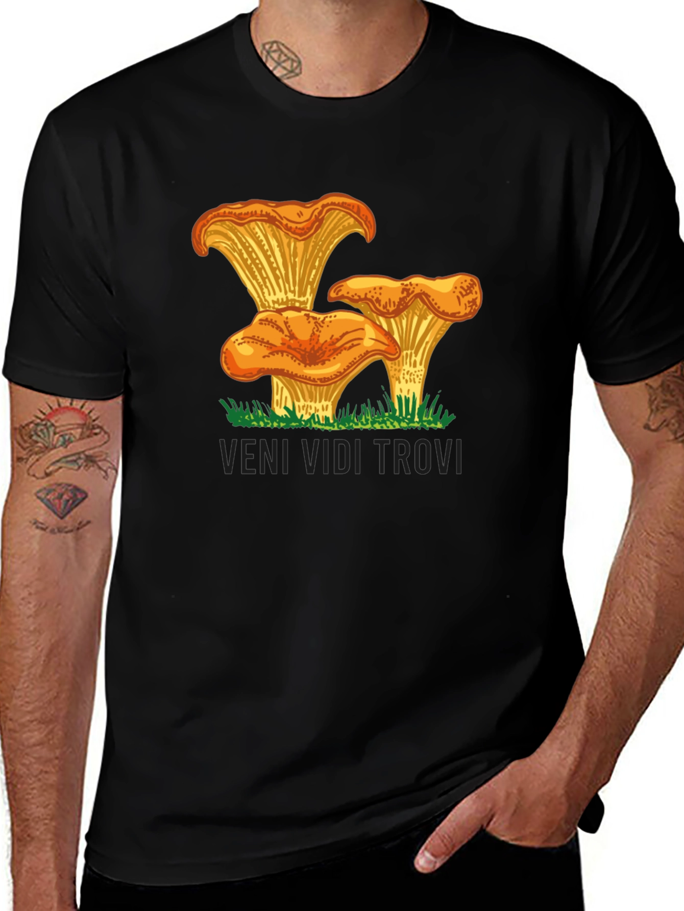 Mushroom Graphic Tee - Edible Fungi T-Shirt