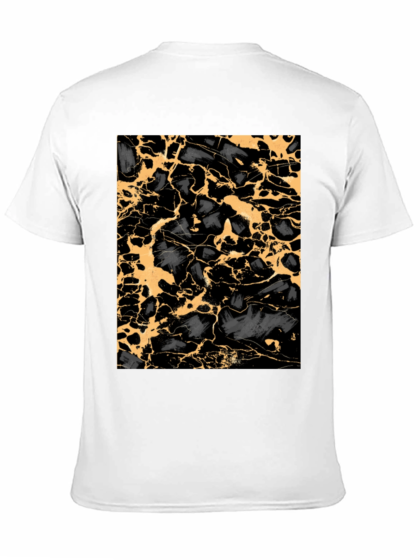 Abstract Gold & Black T-Shirt