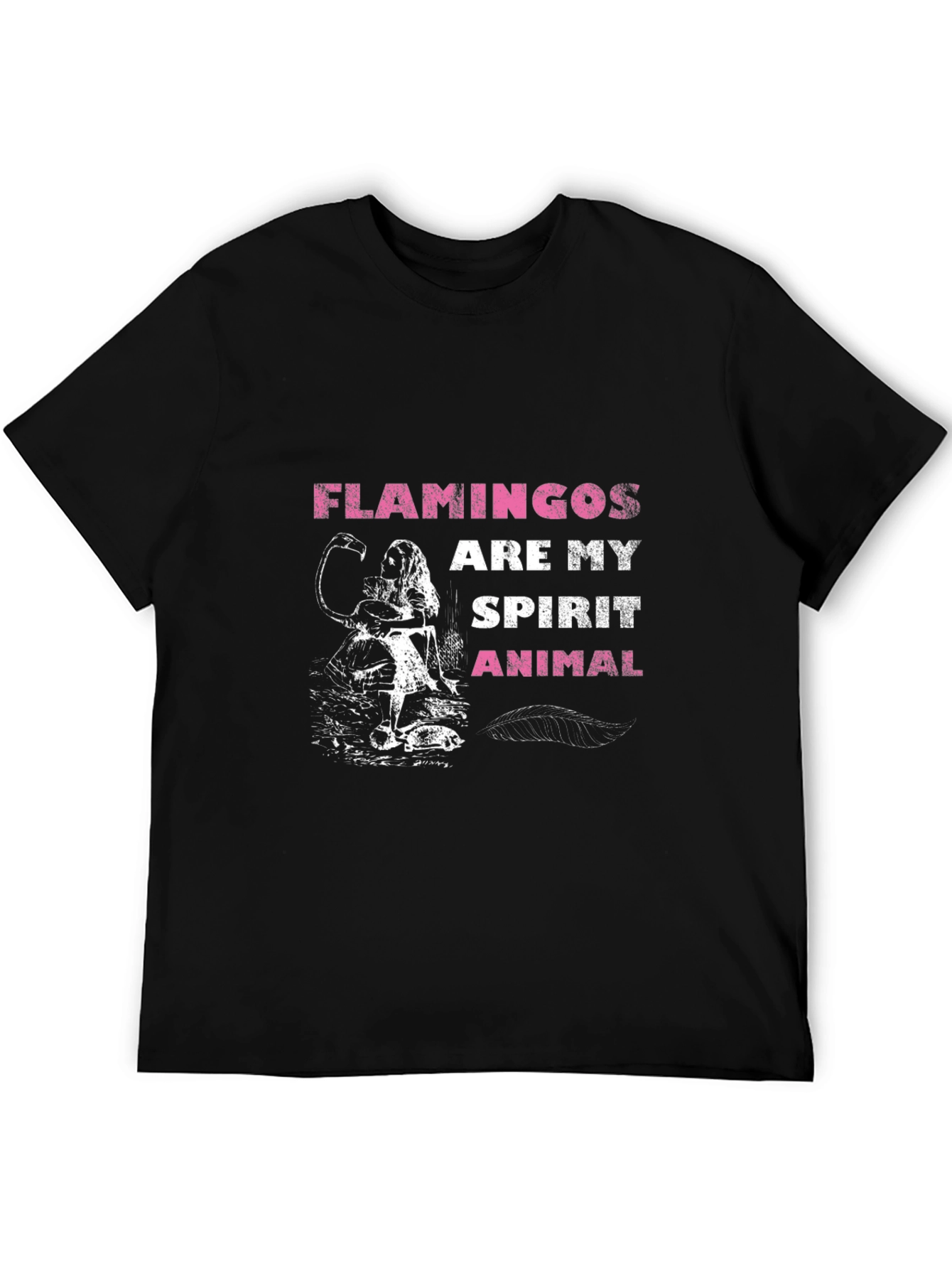 Flamingos Are My Spirit Animal Graphic T-Shirt