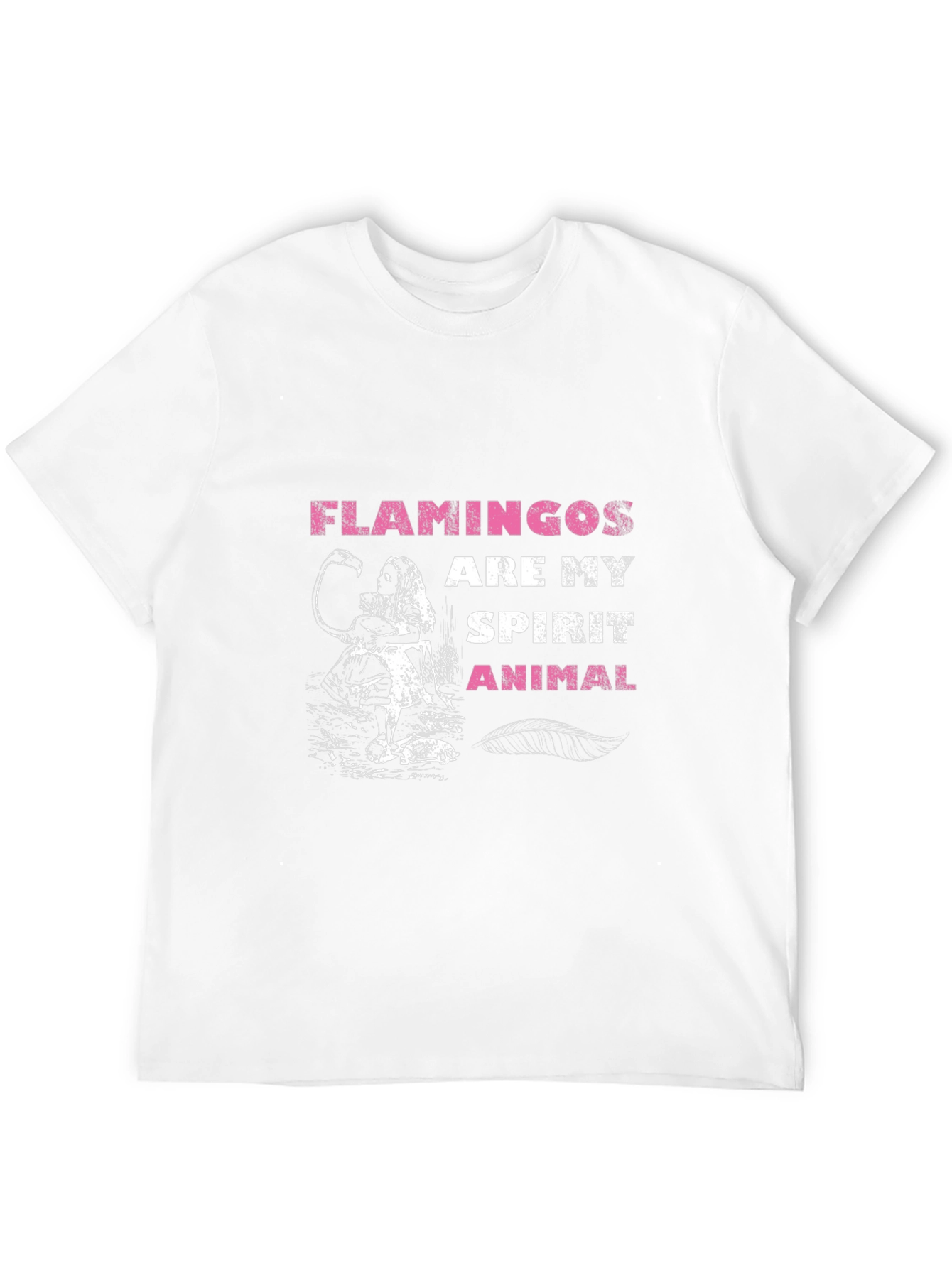 Flamingos Are My Spirit Animal Graphic T-Shirt