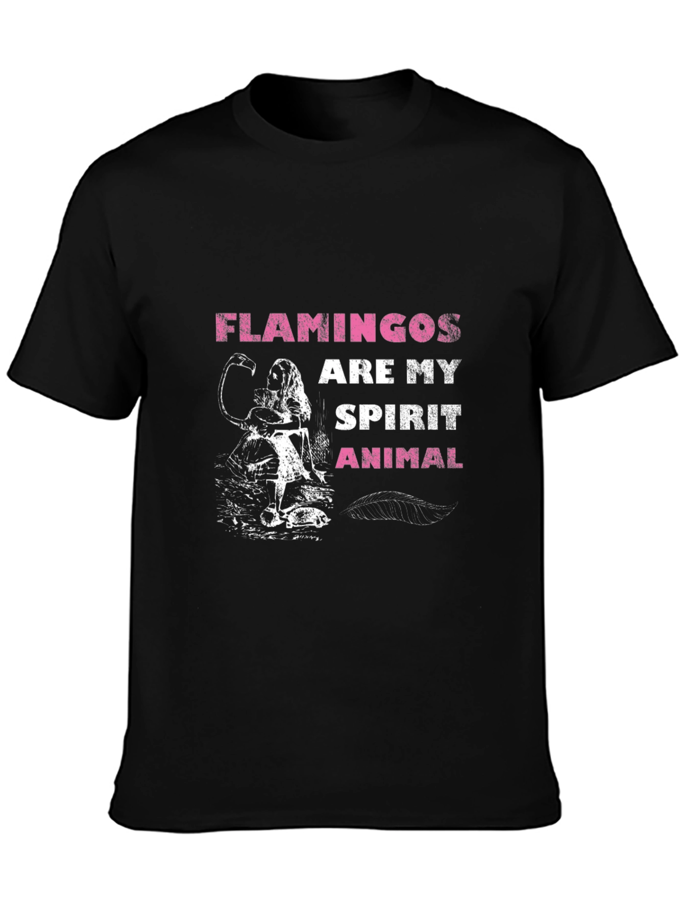 Flamingos Are My Spirit Animal Graphic T-Shirt