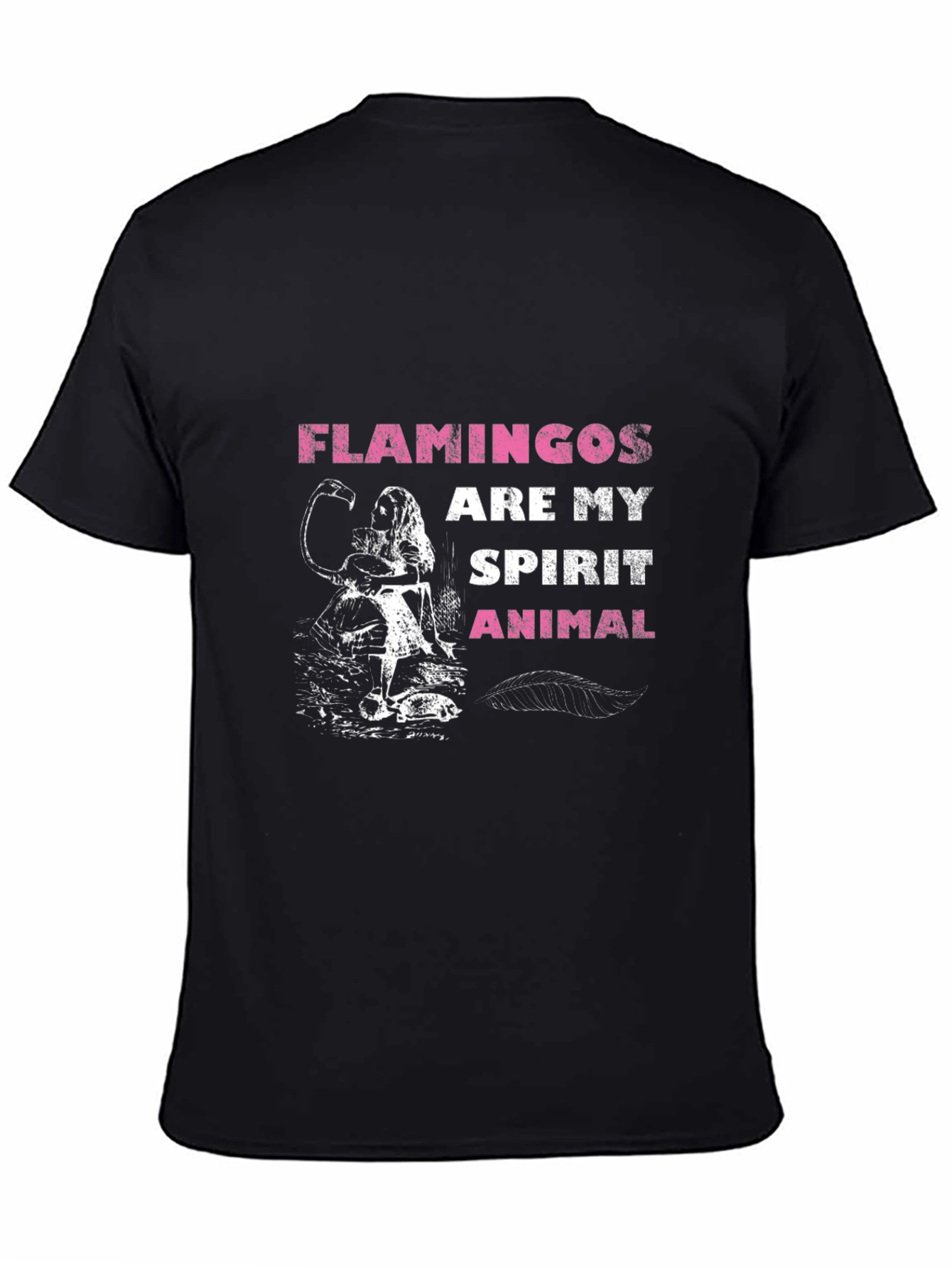 Flamingos Are My Spirit Animal Graphic T-Shirt